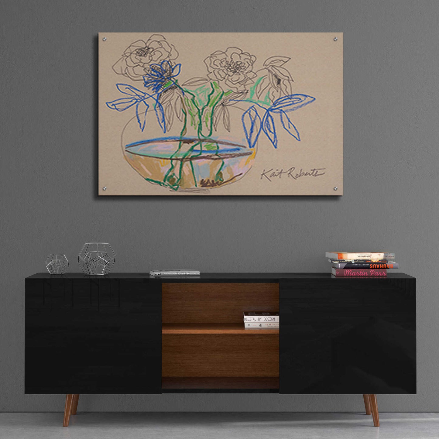 Epic Art 'Bouquet for Debbie' by Kait Roberts, Acrylic Glass Wall Art,36x24