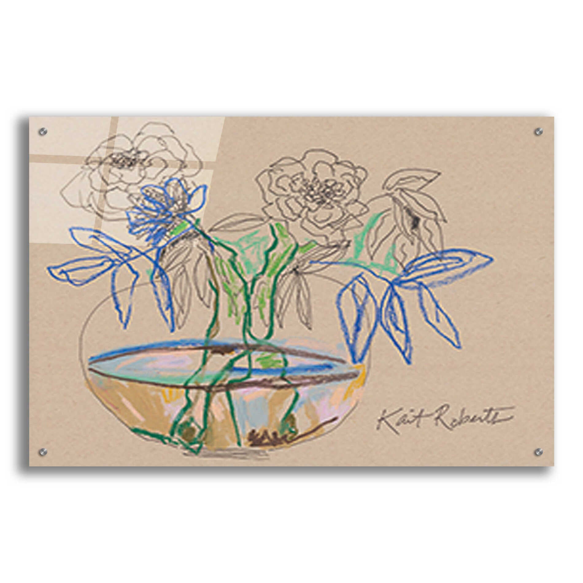 Epic Art 'Bouquet for Debbie' by Kait Roberts, Acrylic Glass Wall Art,36x24