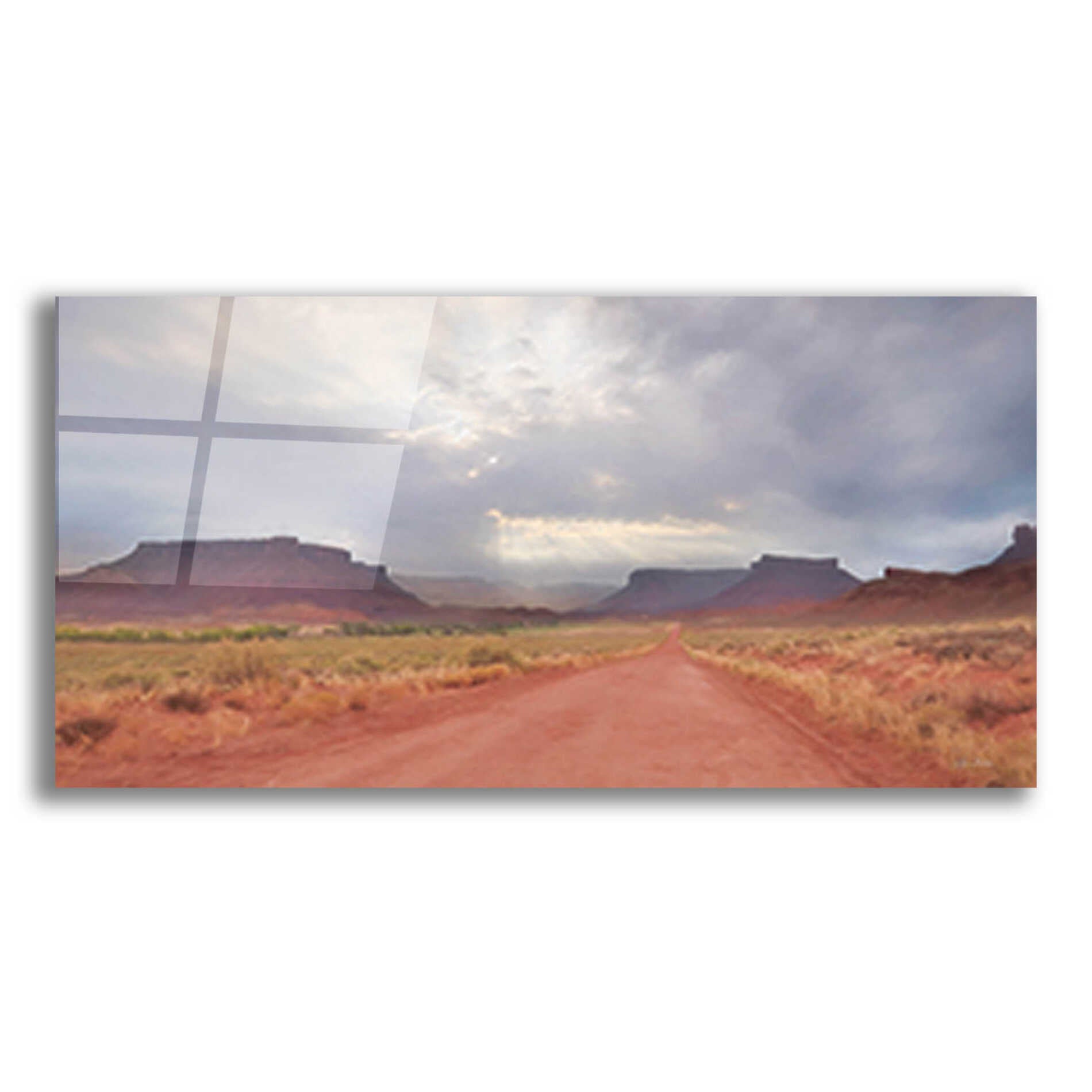 Epic Art 'Colorado Country Roads' by Lori Deiter, Acrylic Glass Wall Art,24x12