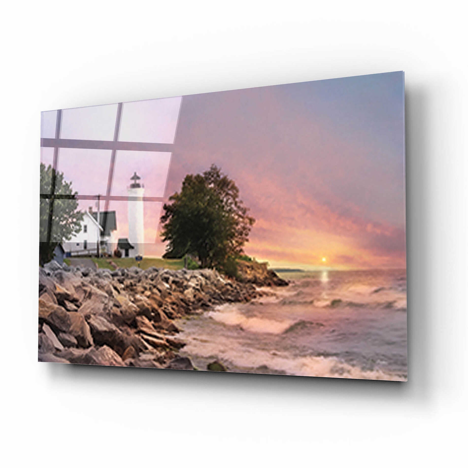Epic Art 'Sunset at Tibbetts Point' by Lori Deiter, Acrylic Glass Wall Art,16x12
