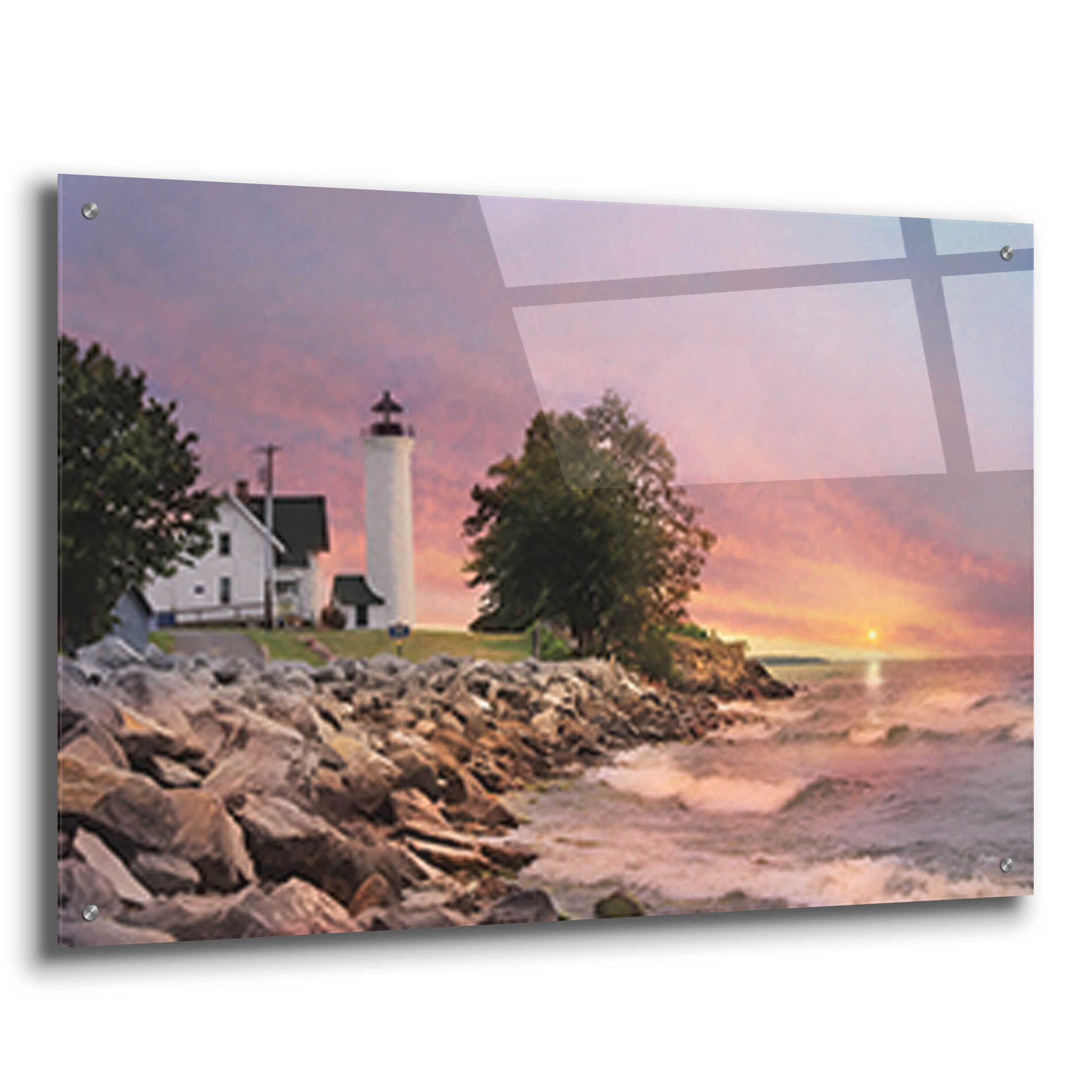 Epic Art 'Sunset at Tibbetts Point' by Lori Deiter, Acrylic Glass Wall Art,36x24