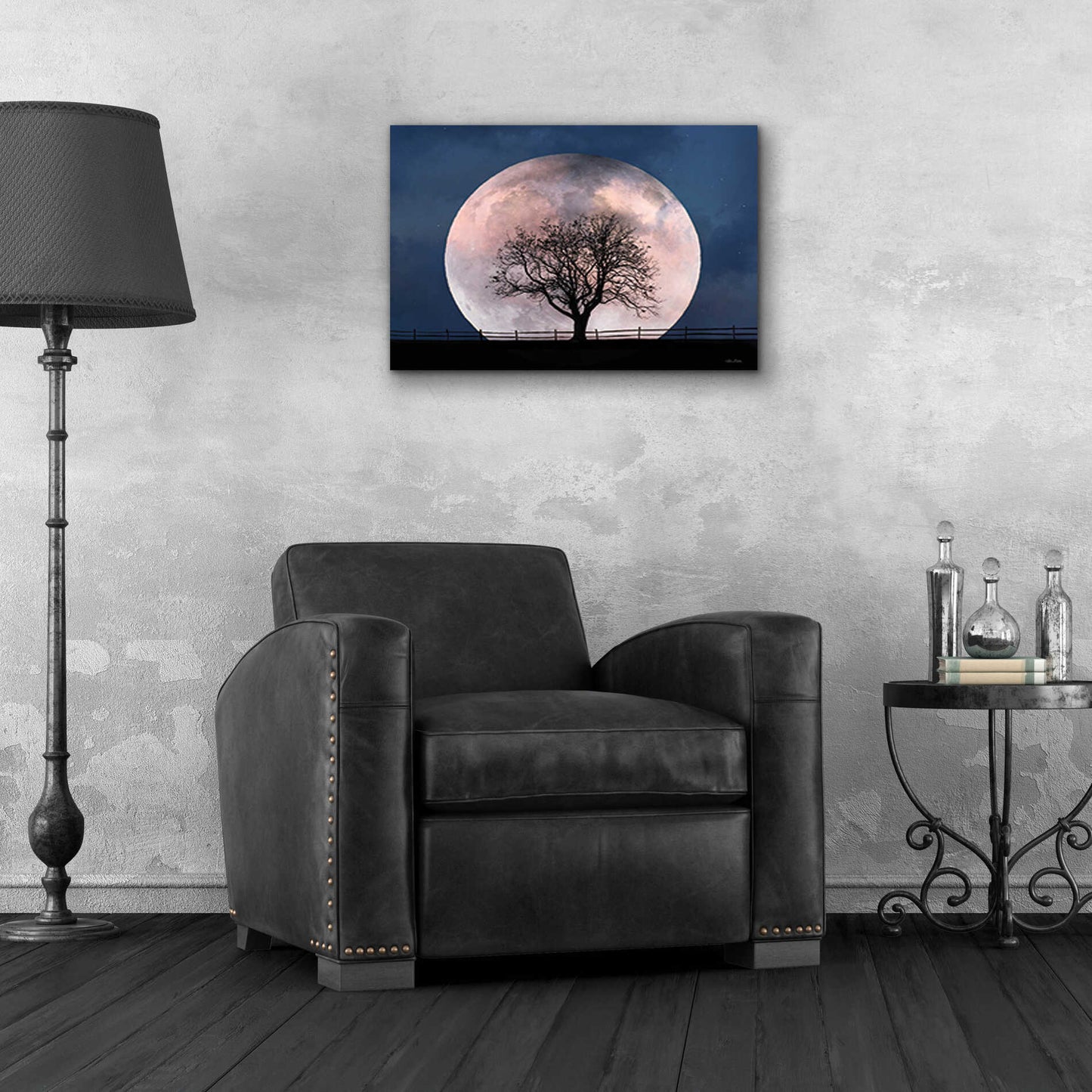 Epic Art 'Glowing Moonrise' by Lori Deiter, Acrylic Glass Wall Art,24x16