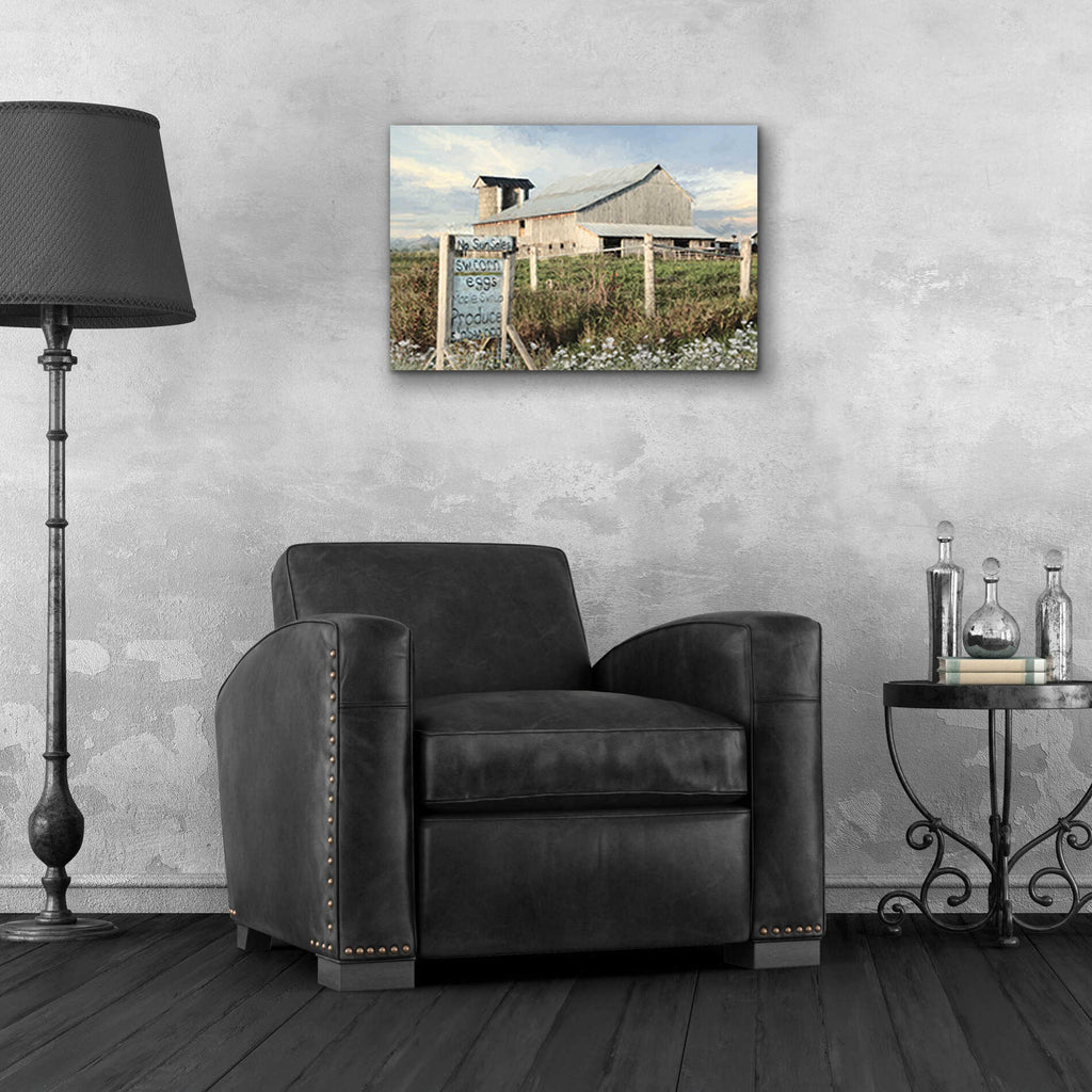 Epic Art 'Produce for Sale' by Lori Deiter, Acrylic Glass Wall Art,24x16