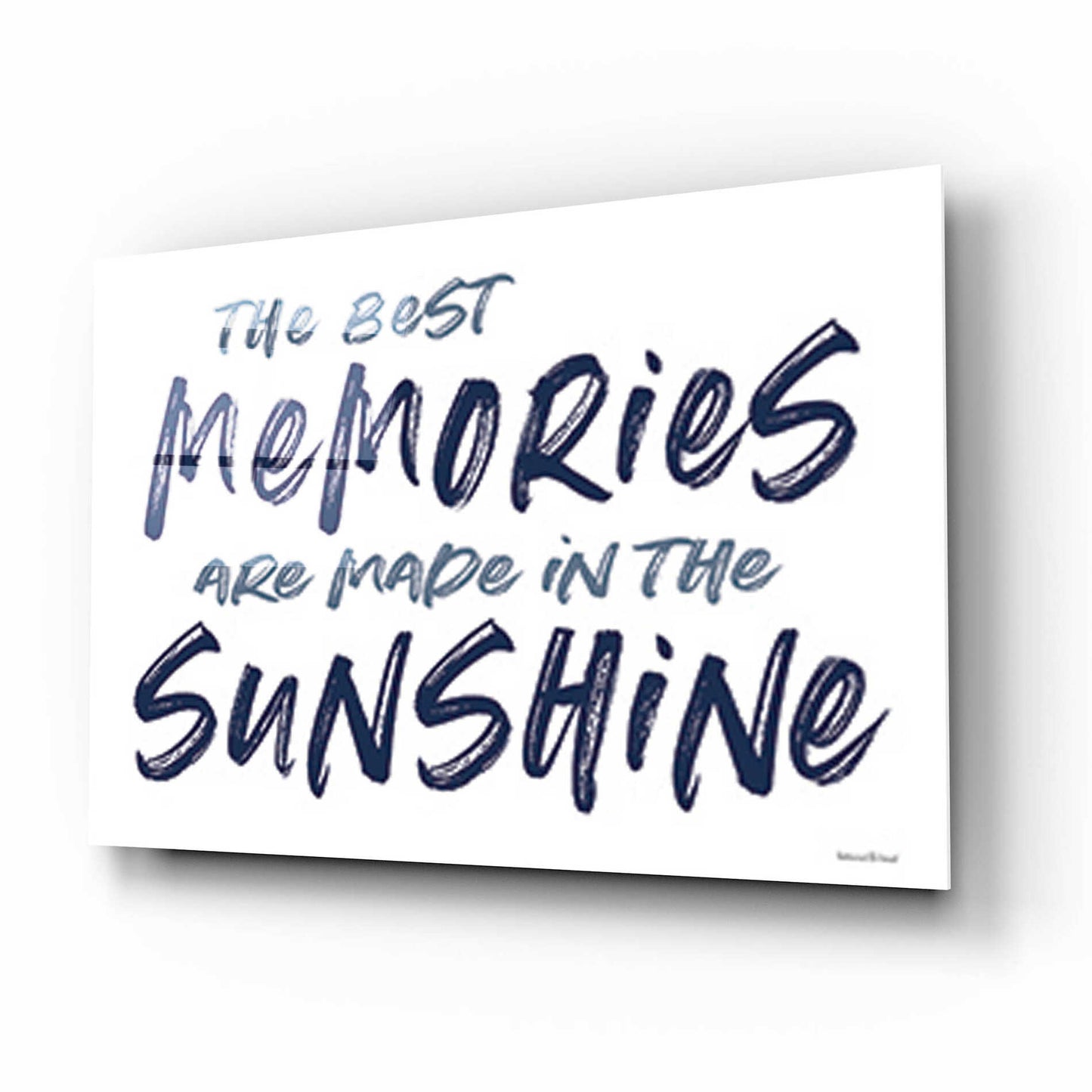 Epic Art 'The Best Memories' by lettered & lined, Acrylic Glass Wall Art,16x12