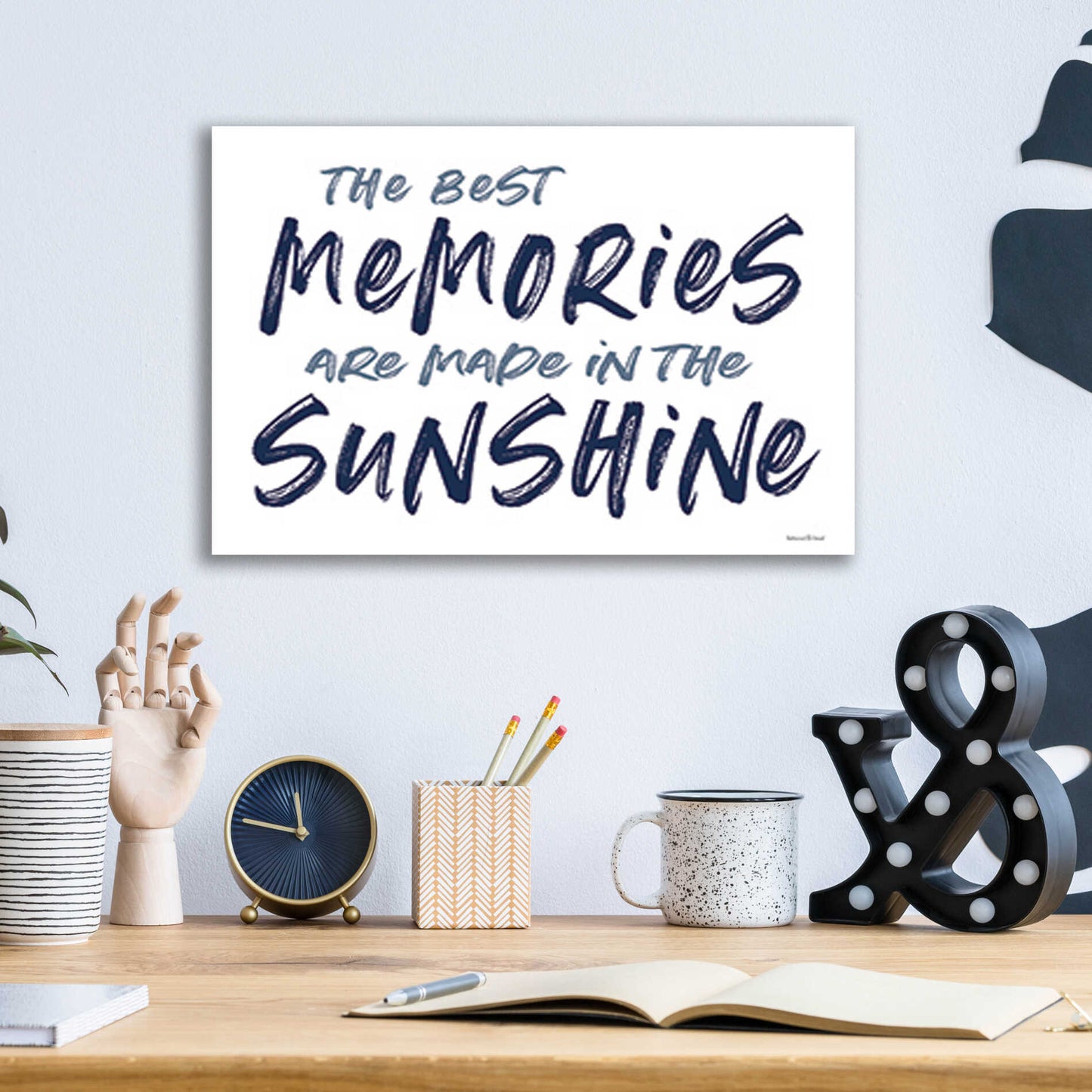 Epic Art 'The Best Memories' by lettered & lined, Acrylic Glass Wall Art,16x12