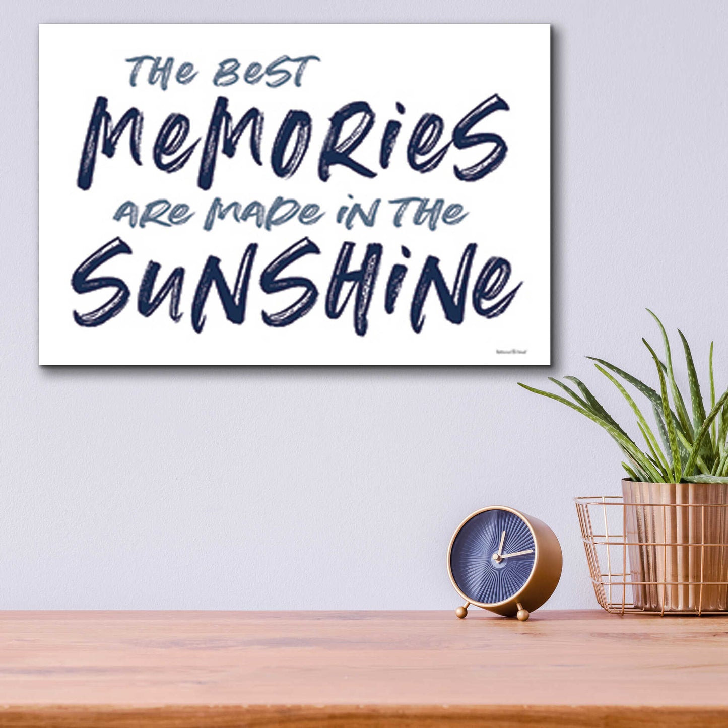 Epic Art 'The Best Memories' by lettered & lined, Acrylic Glass Wall Art,16x12