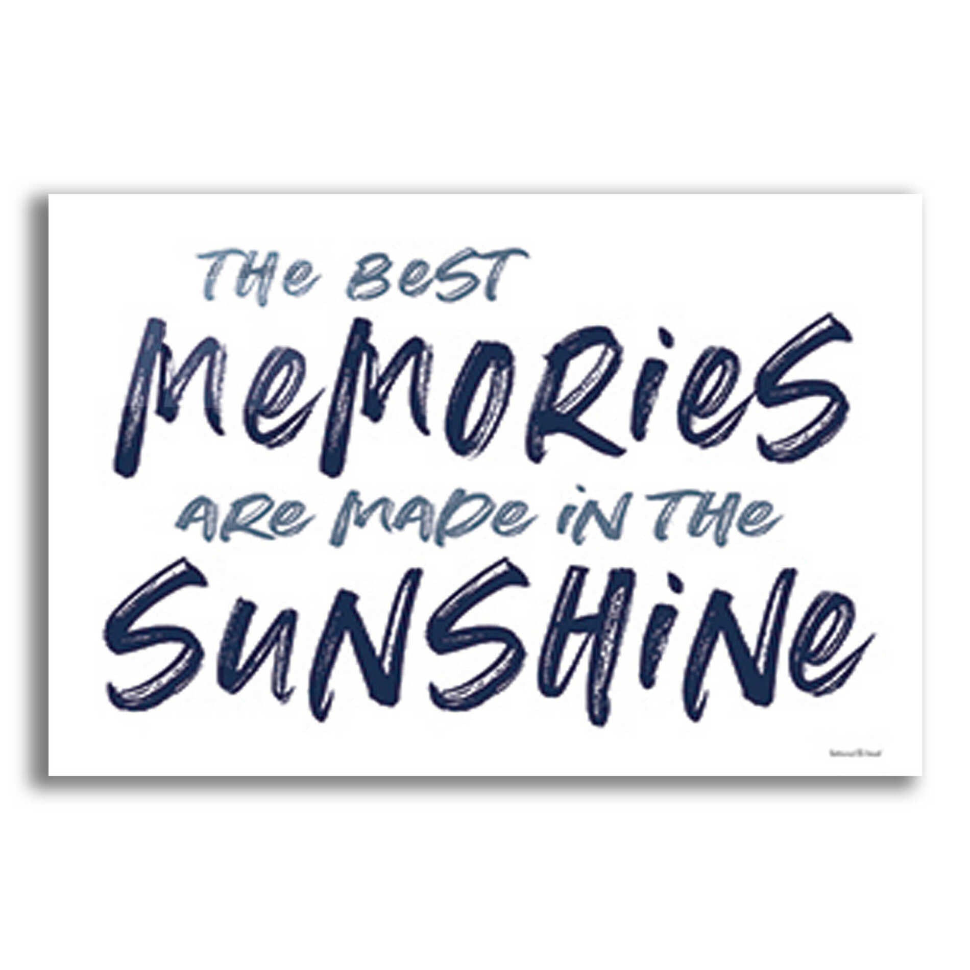 Epic Art 'The Best Memories' by lettered & lined, Acrylic Glass Wall Art,16x12