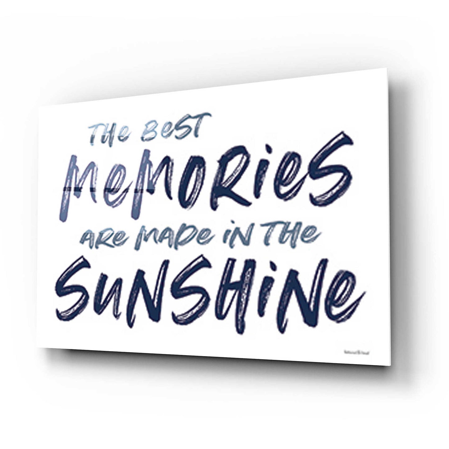 Epic Art 'The Best Memories' by lettered & lined, Acrylic Glass Wall Art,24x16