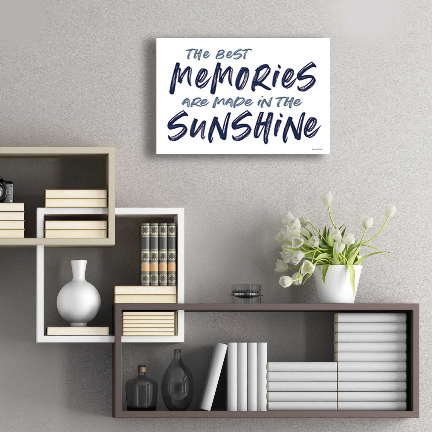 Epic Art 'The Best Memories' by lettered & lined, Acrylic Glass Wall Art,24x16