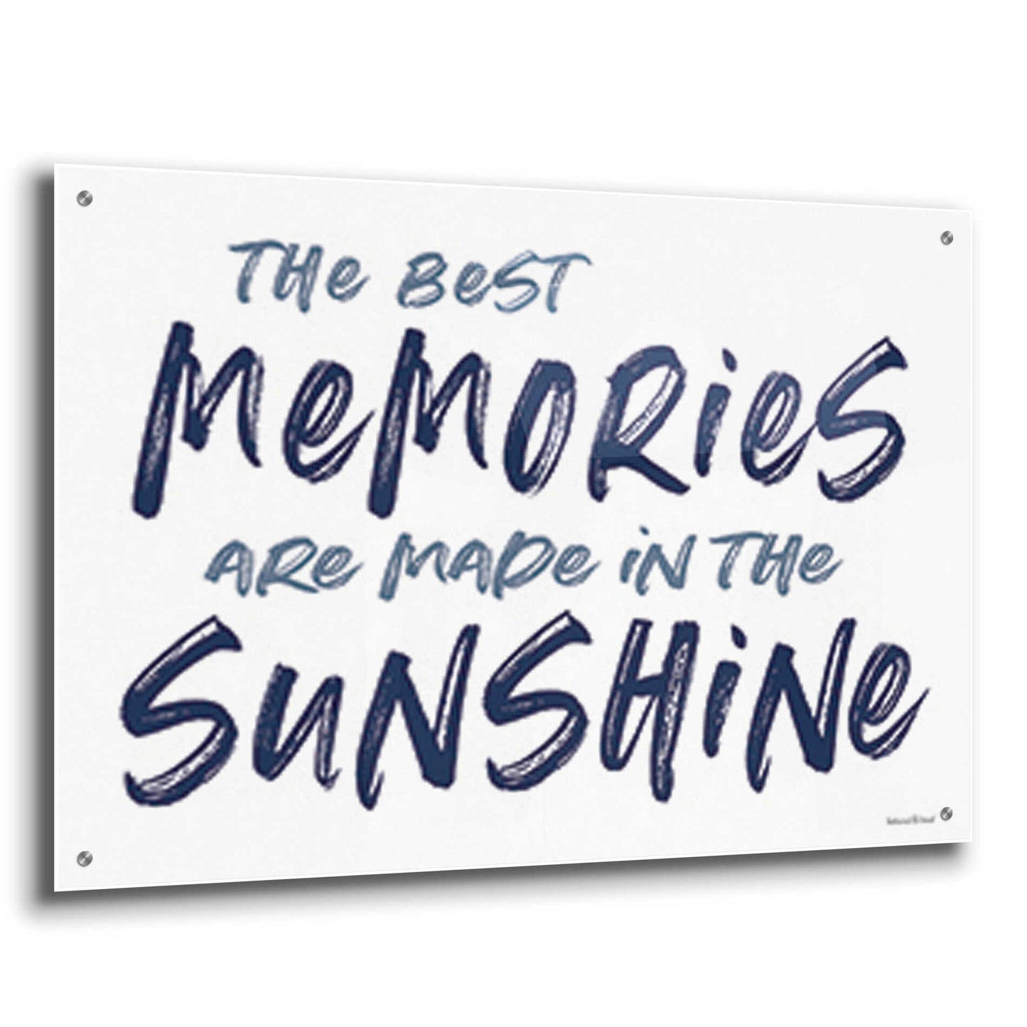 Epic Art 'The Best Memories' by lettered & lined, Acrylic Glass Wall Art,36x24