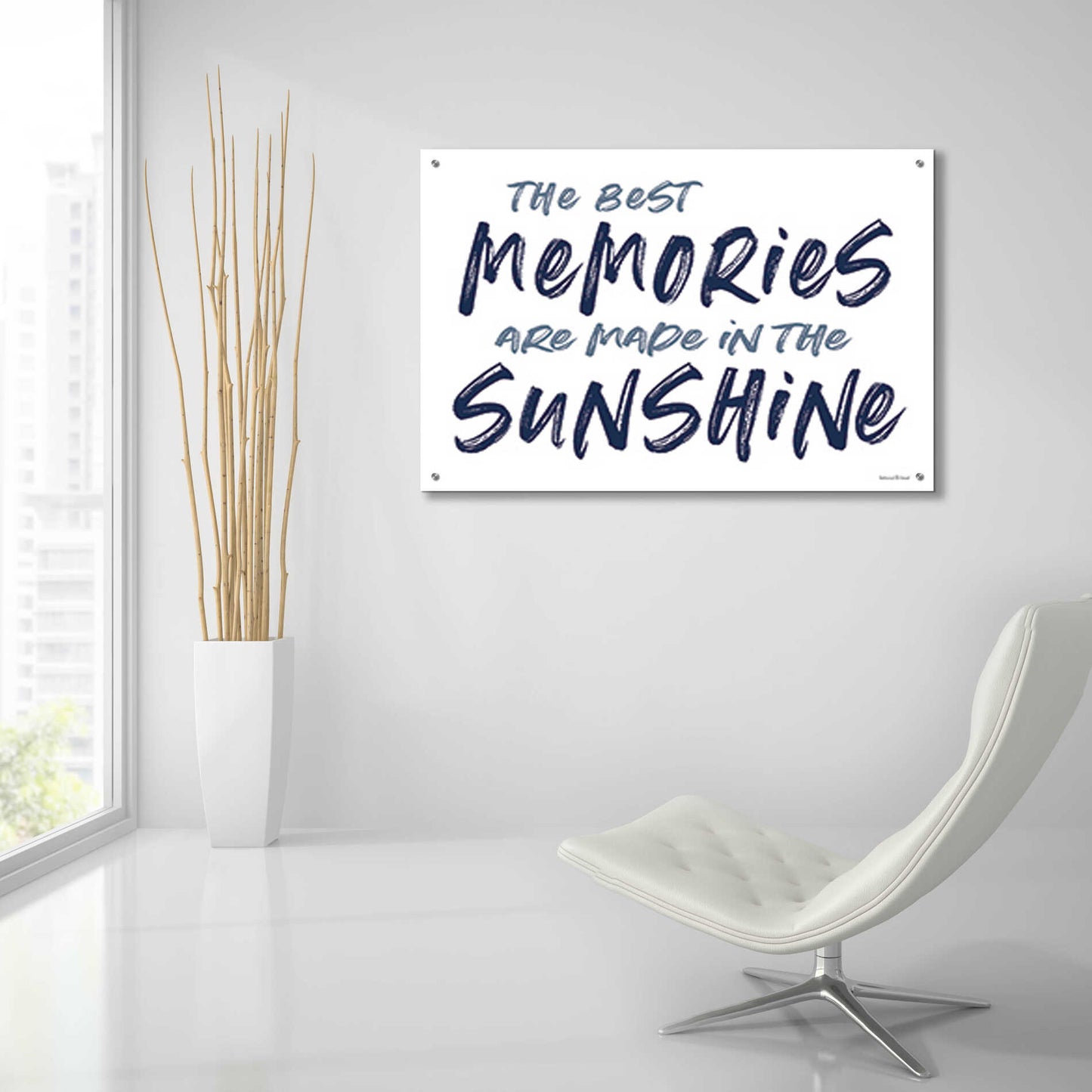 Epic Art 'The Best Memories' by lettered & lined, Acrylic Glass Wall Art,36x24