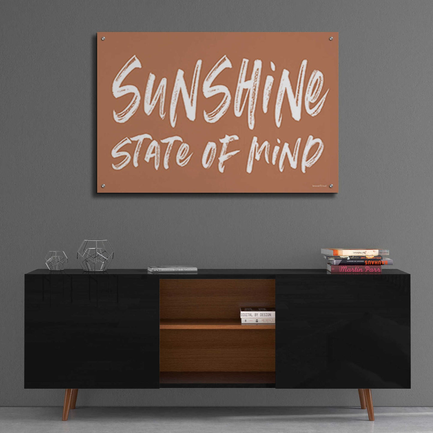 Epic Art 'Sunshine State of Mind' by lettered & lined, Acrylic Glass Wall Art,36x24