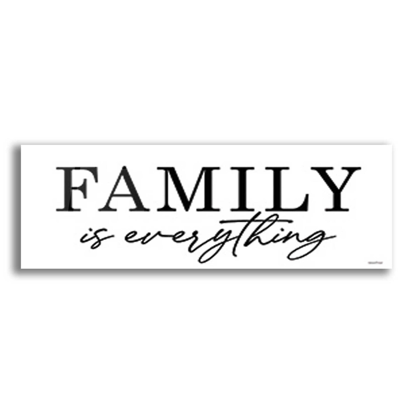 Epic Art 'Family is Everything' by lettered & lines, Acrylic Glass Wall Art