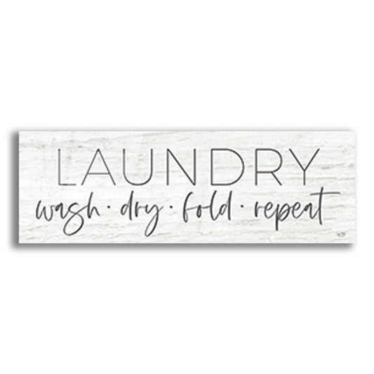 Epic Art 'Laundry - Wash, Dry, Fold, Repeat' by Lux + Me Designs , Acrylic Glass Wall Art