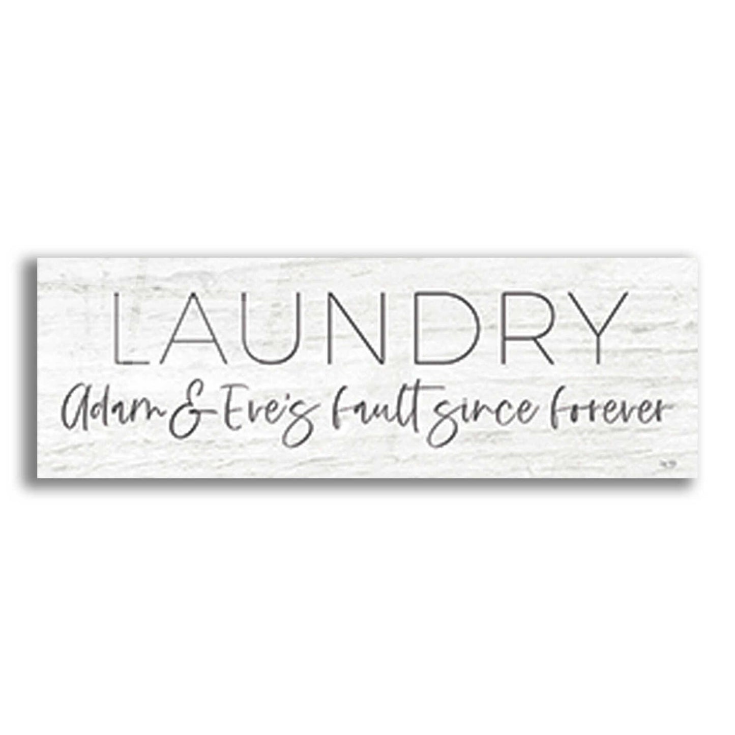 Epic Art 'Laundry - Adam and Eve's Fault Since Forever' by Lux + Me Designs , Acrylic Glass Wall Art