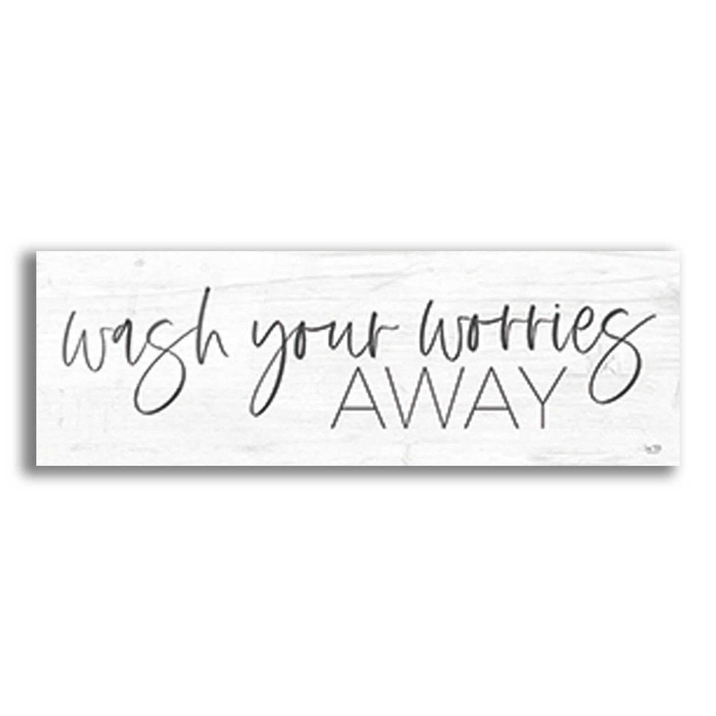 Epic Art 'Wash Your Worries Away' by Lux + Me Designs , Acrylic Glass Wall Art