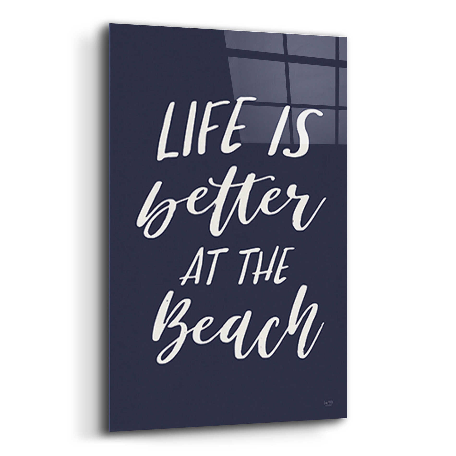 Epic Art 'Better at the Beach' by Lux + Me Designs, Acrylic Glass Wall Art,16x24