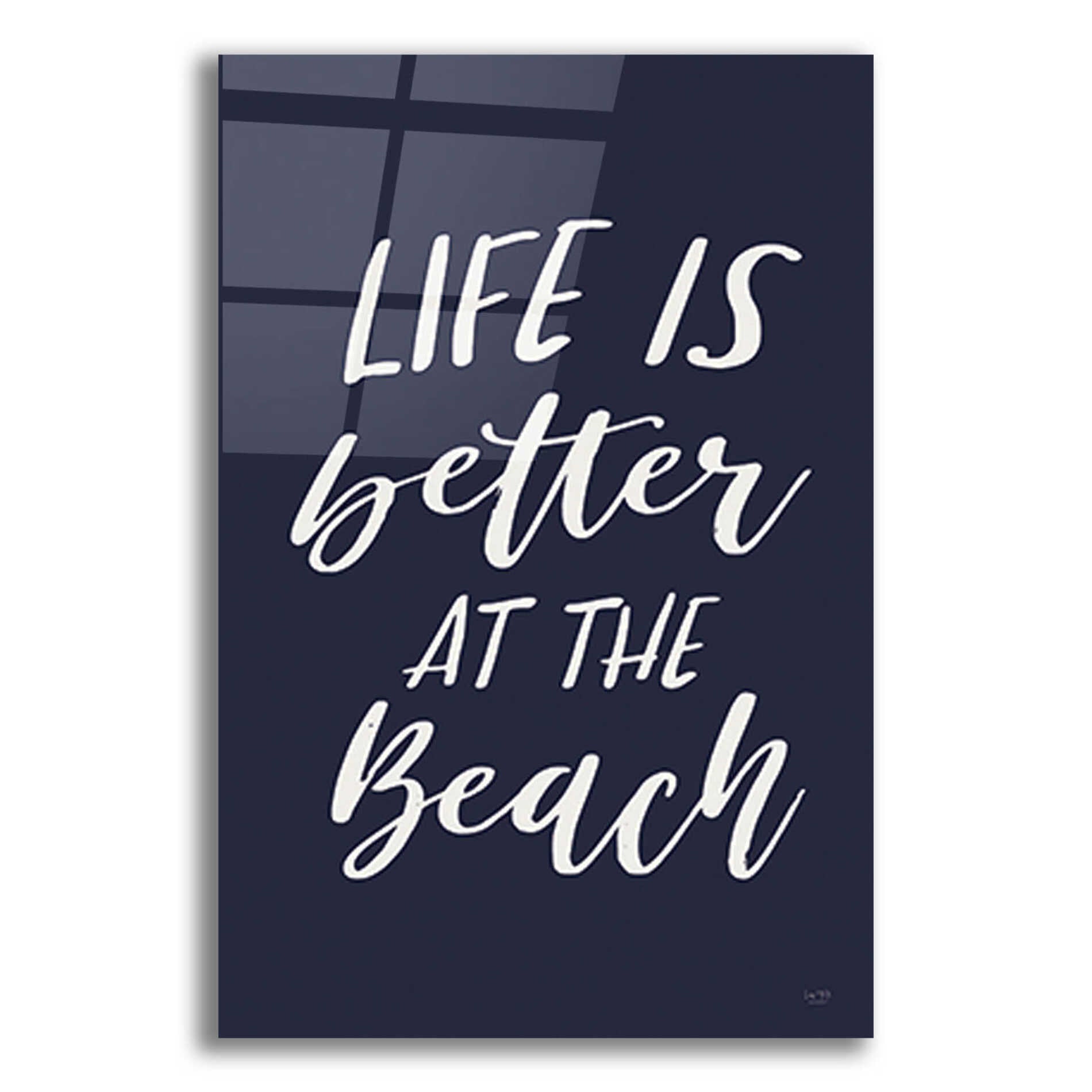 Epic Art 'Better at the Beach' by Lux + Me Designs, Acrylic Glass Wall Art