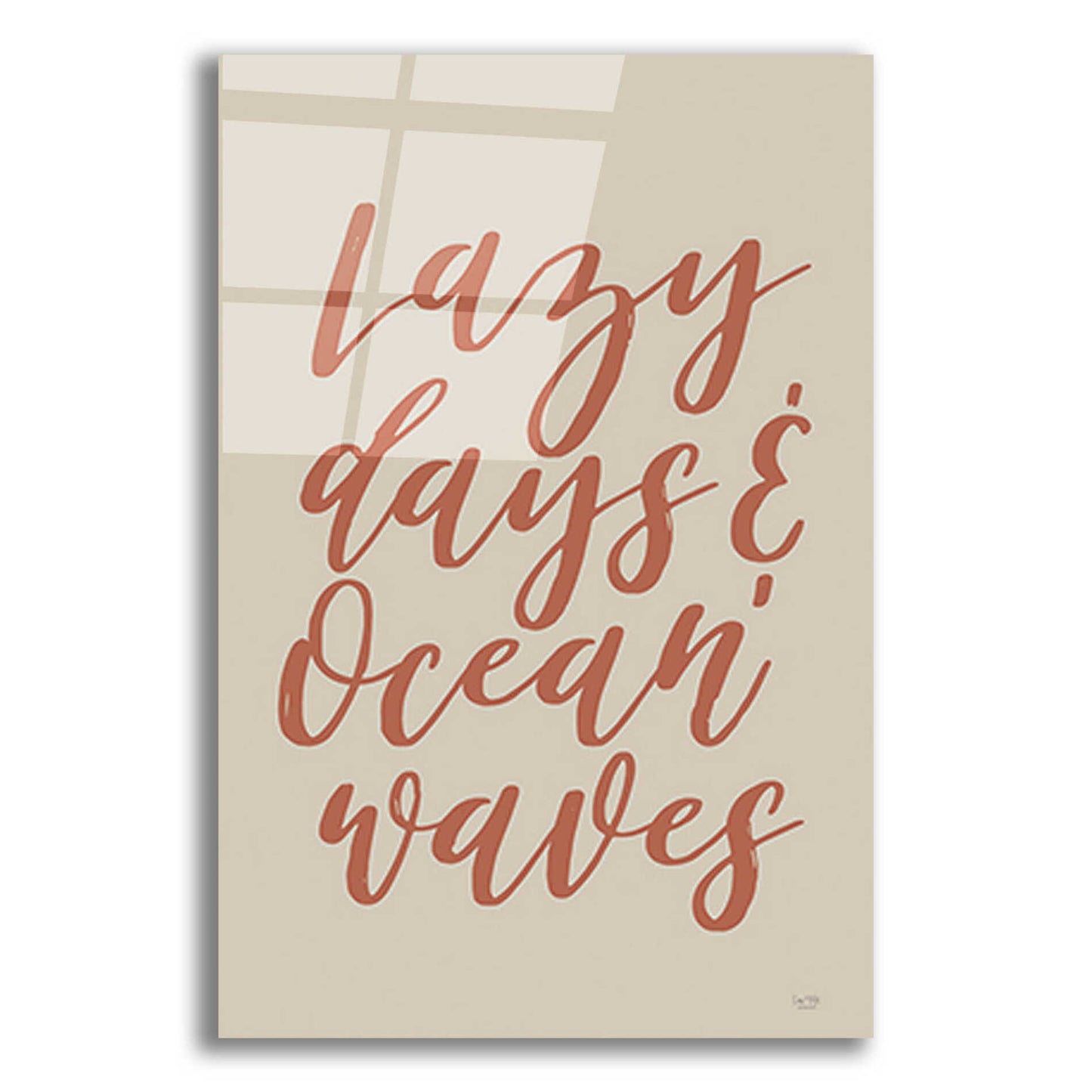 Epic Art 'Lazy Days & Ocean Waves' by Lux + Me Designs, Acrylic Glass Wall Art,16x24