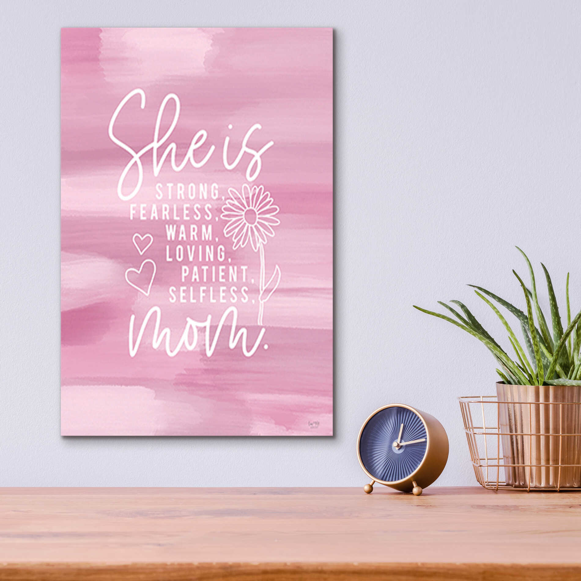 Epic Art 'She is Mom' by Lux + Me Designs, Acrylic Glass Wall Art,12x16