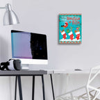 Epic Art 'Christmas Stocking' by Mollie B., Acrylic Glass Wall Art,12x16