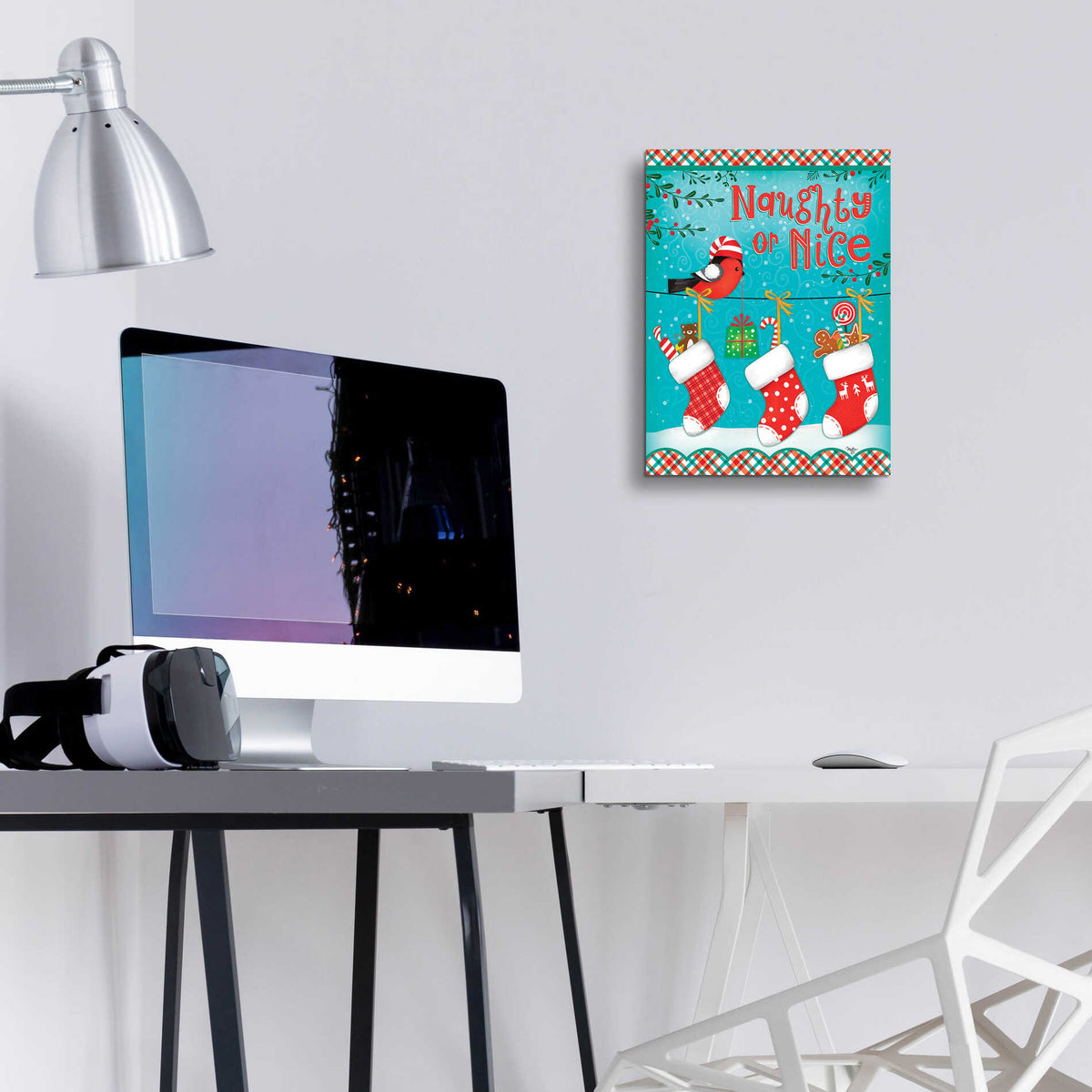 Epic Art 'Christmas Stocking' by Mollie B., Acrylic Glass Wall Art,12x16