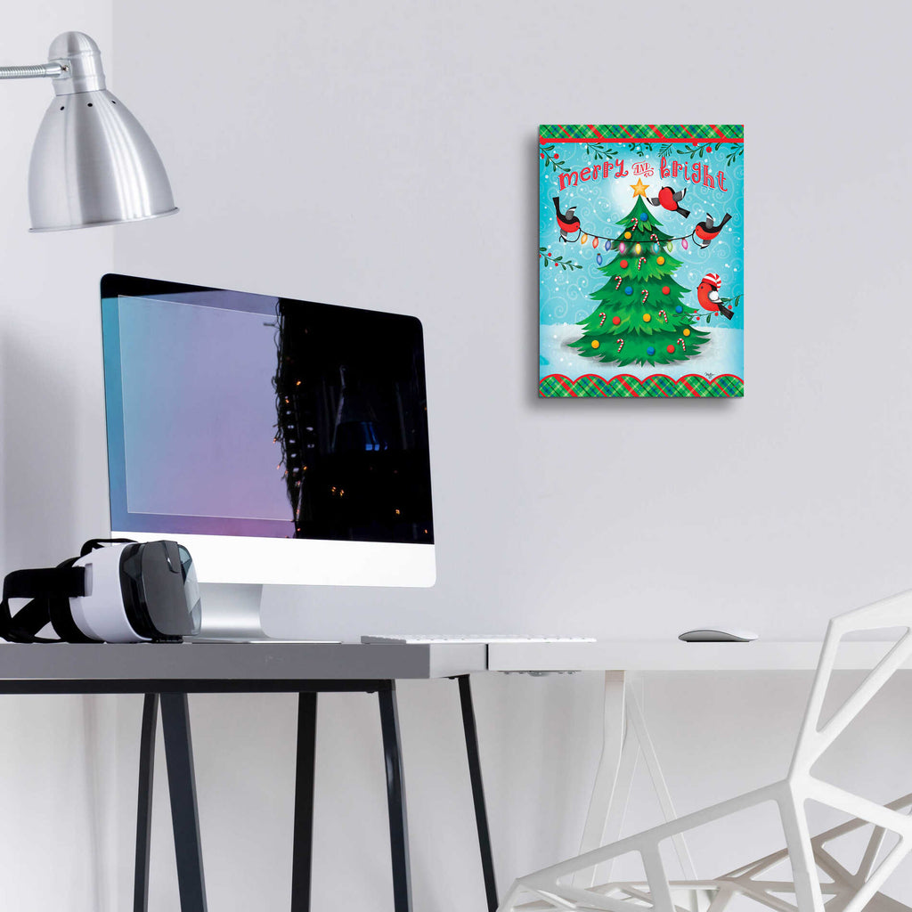 Epic Art 'Christmas Tree' by Mollie B., Acrylic Glass Wall Art,12x16