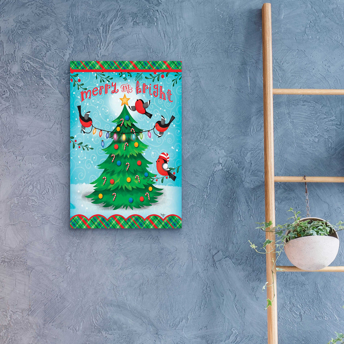 Epic Art 'Christmas Tree' by Mollie B., Acrylic Glass Wall Art,16x24