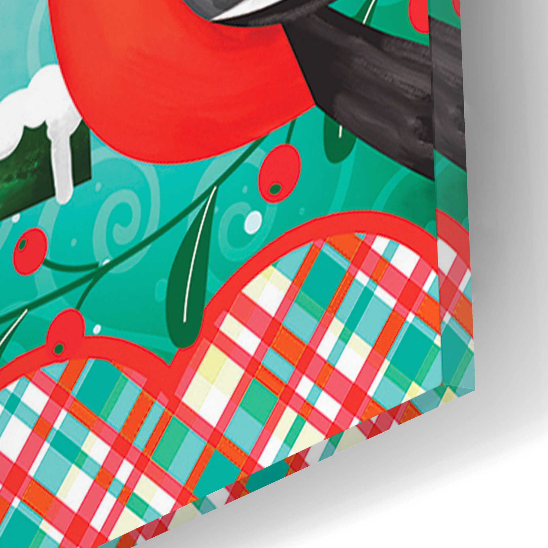 Epic Art 'Christmas Birdhouse' by Mollie B., Acrylic Glass Wall Art,12x16