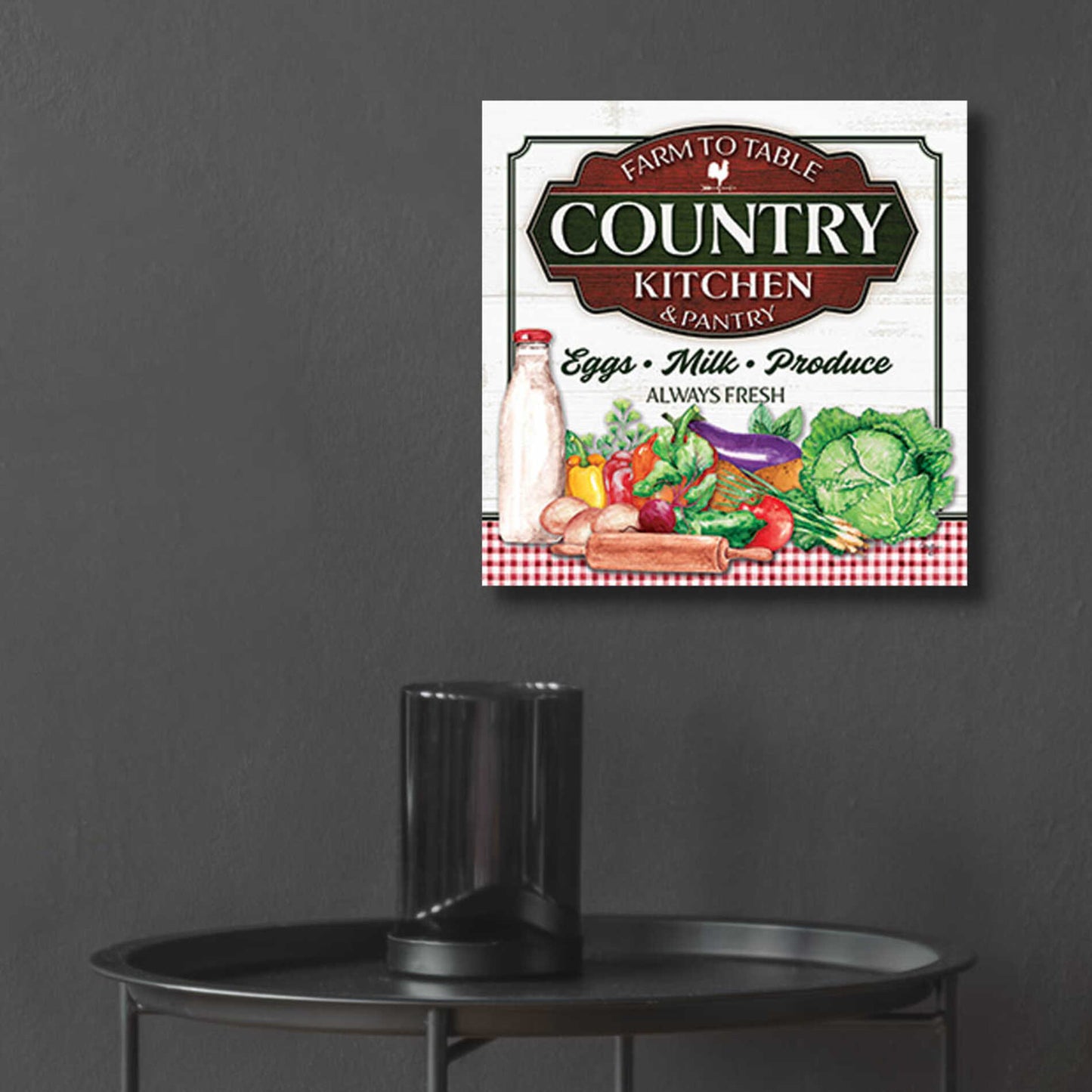 Epic Art 'Country Kitchen' by Mollie B., Acrylic Glass Wall Art,12x12