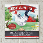 Epic Art 'Bed & Breakfast' by Mollie B., Acrylic Glass Wall Art,12x12
