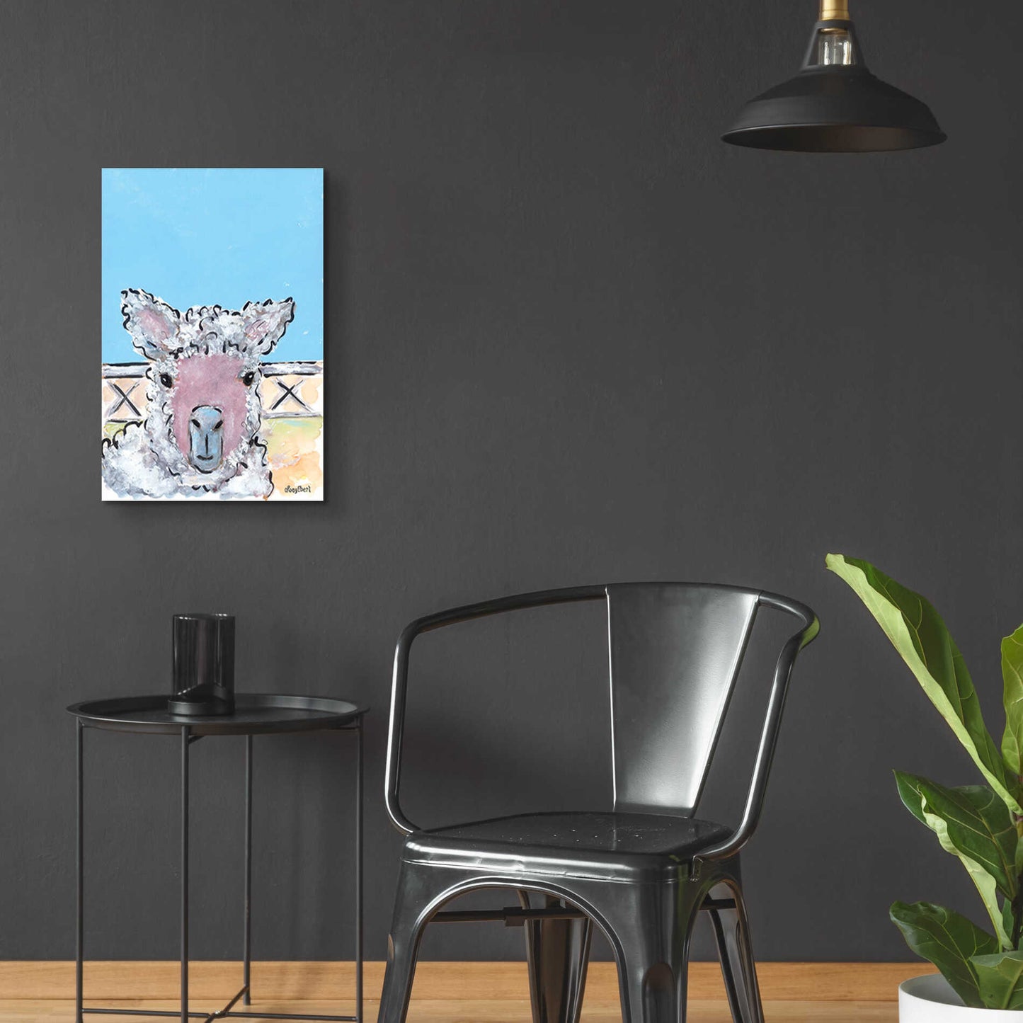 Epic Art 'Baa Baa' by Roey Ebert, Acrylic Glass Wall Art,16x24