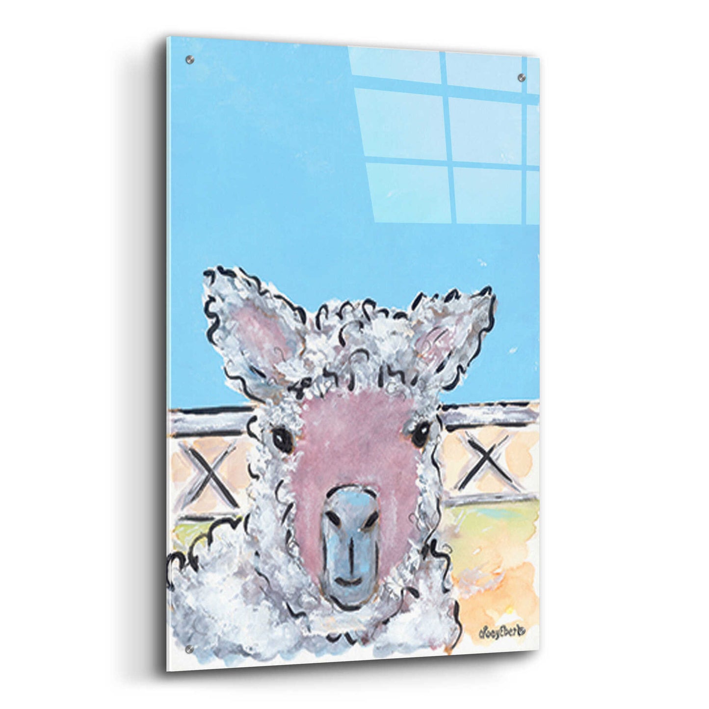 Epic Art 'Baa Baa' by Roey Ebert, Acrylic Glass Wall Art,24x36