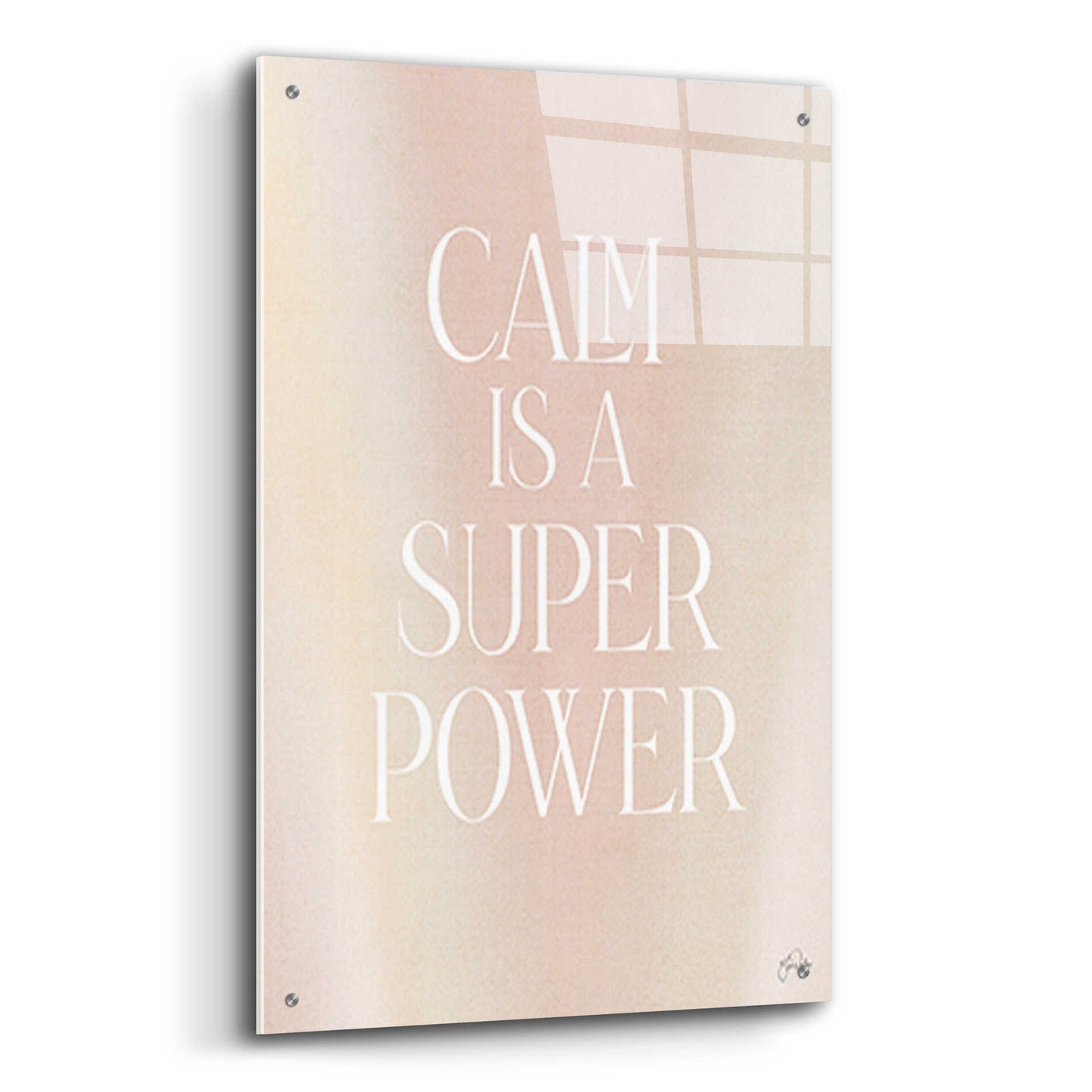 Epic Art 'Calm is a Super Power' by Yass Naffas Designs, Acrylic Glass Wall Art,24x36