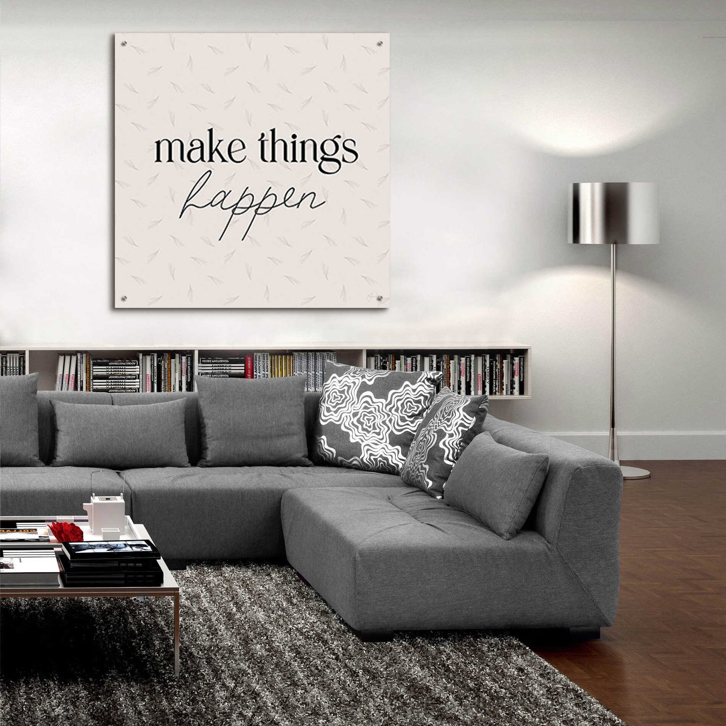 Epic Art 'Make Things Happen' by Yass Naffas Designs, Acrylic Glass Wall Art,36x36