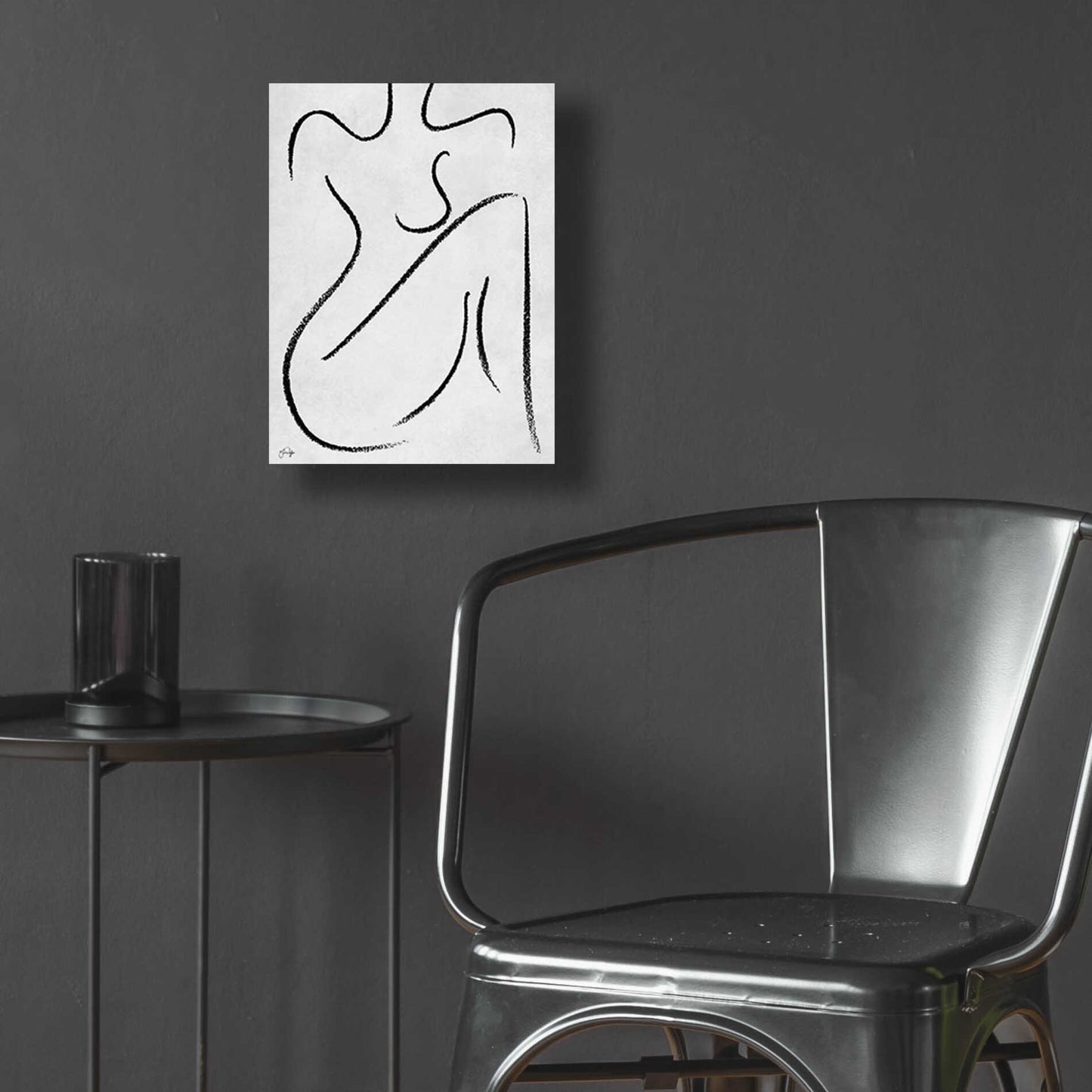 Epic Art 'Sitting Woman' by Yass Naffas Designs, Acrylic Glass Wall Art,12x16