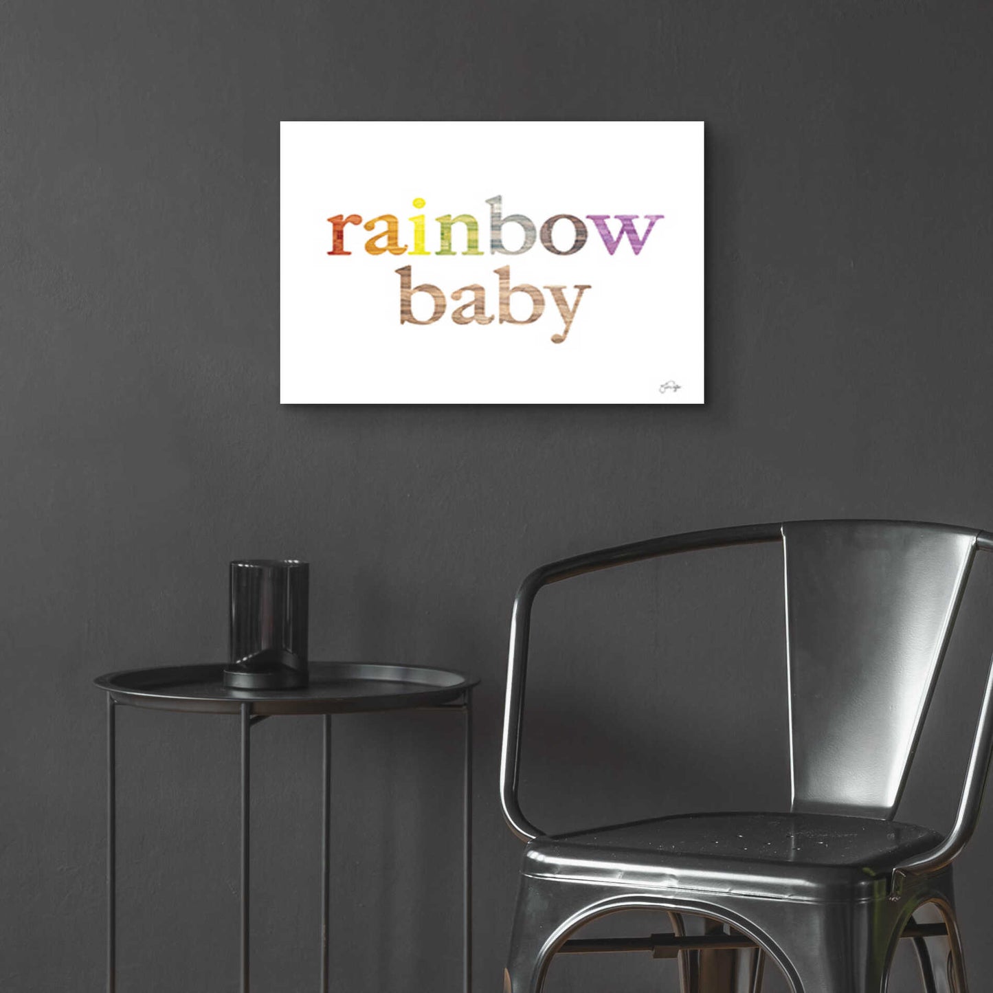 Epic Art 'Rainbow Baby' by Yass Naffas Designs, Acrylic Glass Wall Art,24x16