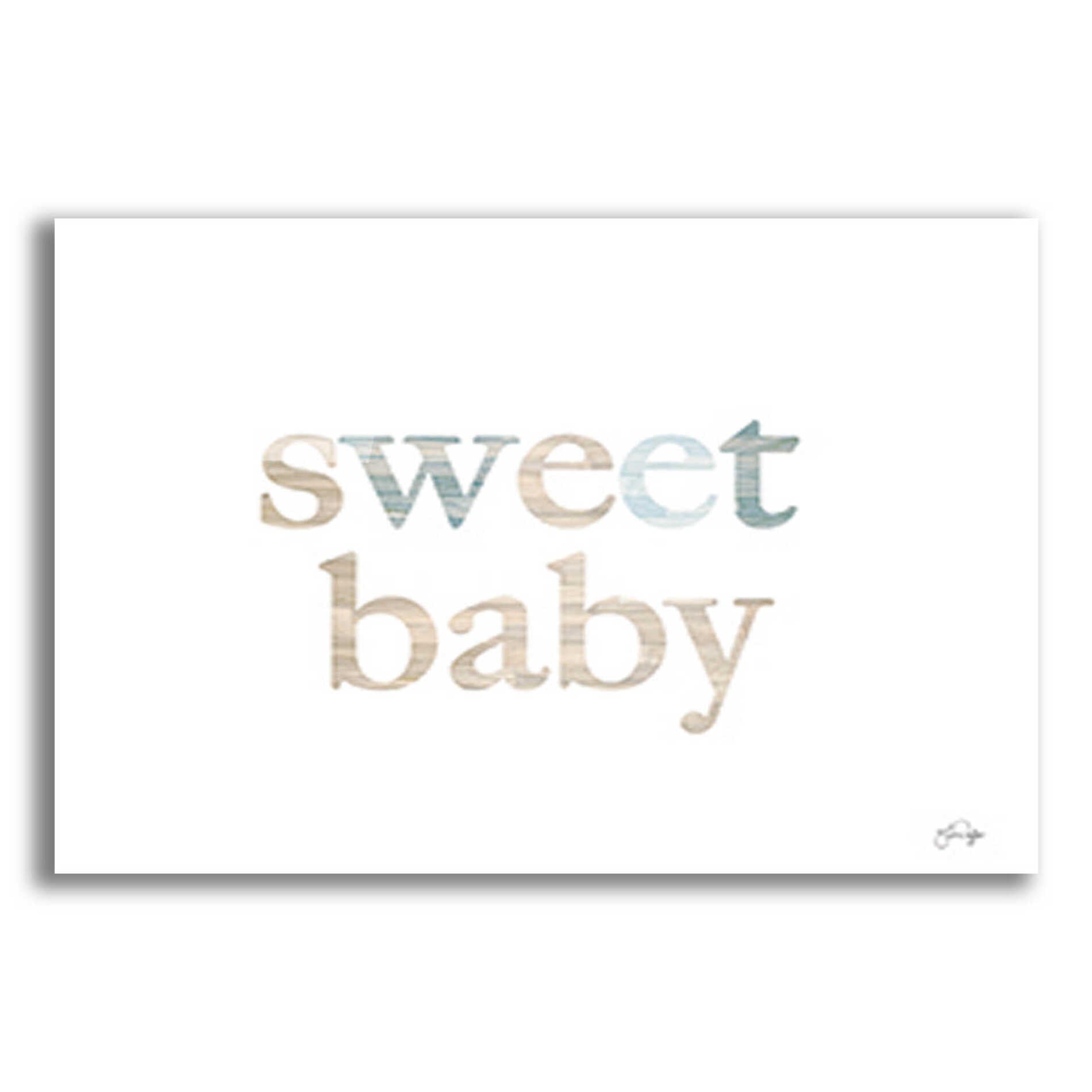 Epic Art 'Sweet Baby' by Yass Naffas Designs, Acrylic Glass Wall Art,16x12