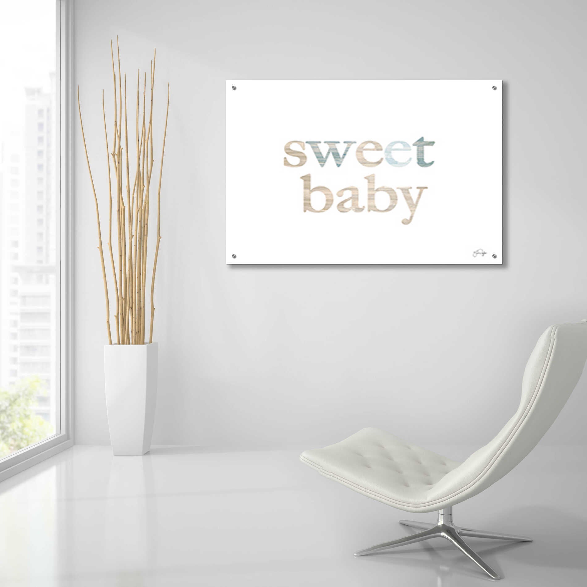 Epic Art 'Sweet Baby' by Yass Naffas Designs, Acrylic Glass Wall Art,36x24