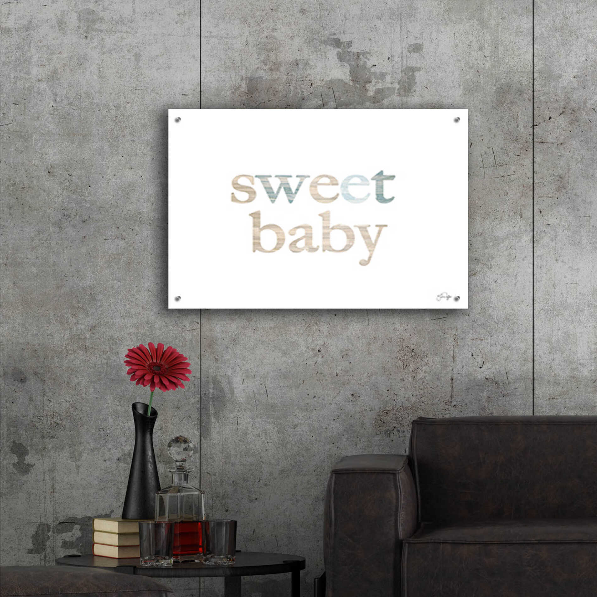 Epic Art 'Sweet Baby' by Yass Naffas Designs, Acrylic Glass Wall Art,36x24