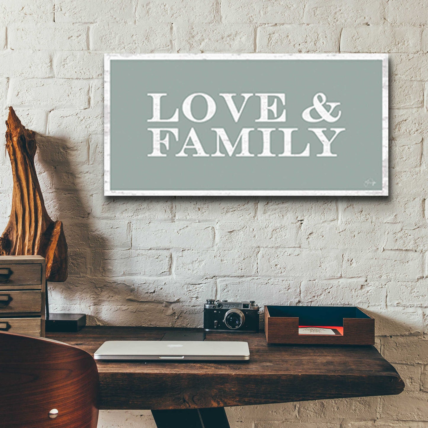 Epic Art 'Love and Family' by Yass Naffas Designs, Acrylic Glass Wall Art,24x12