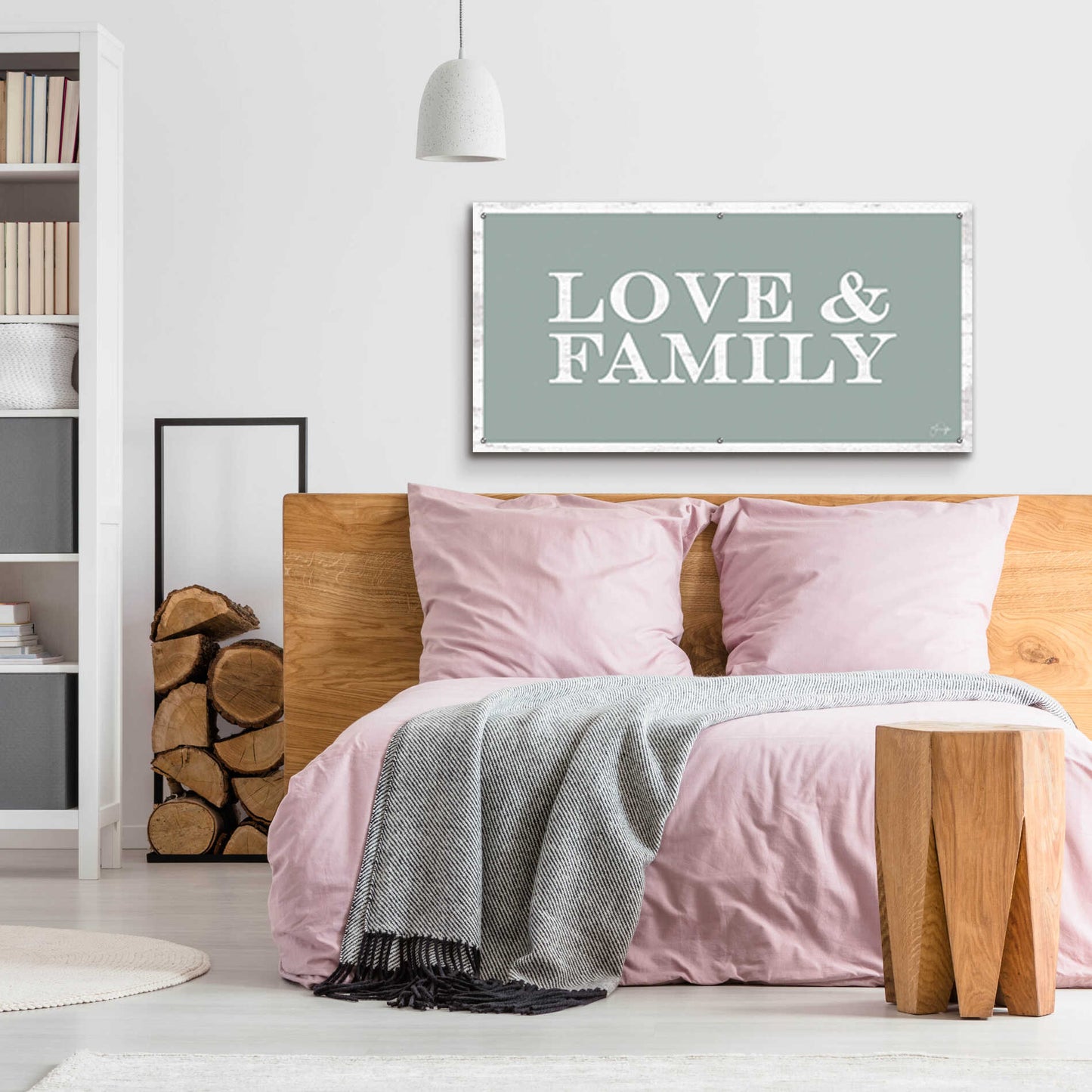 Epic Art 'Love and Family' by Yass Naffas Designs, Acrylic Glass Wall Art,48x24