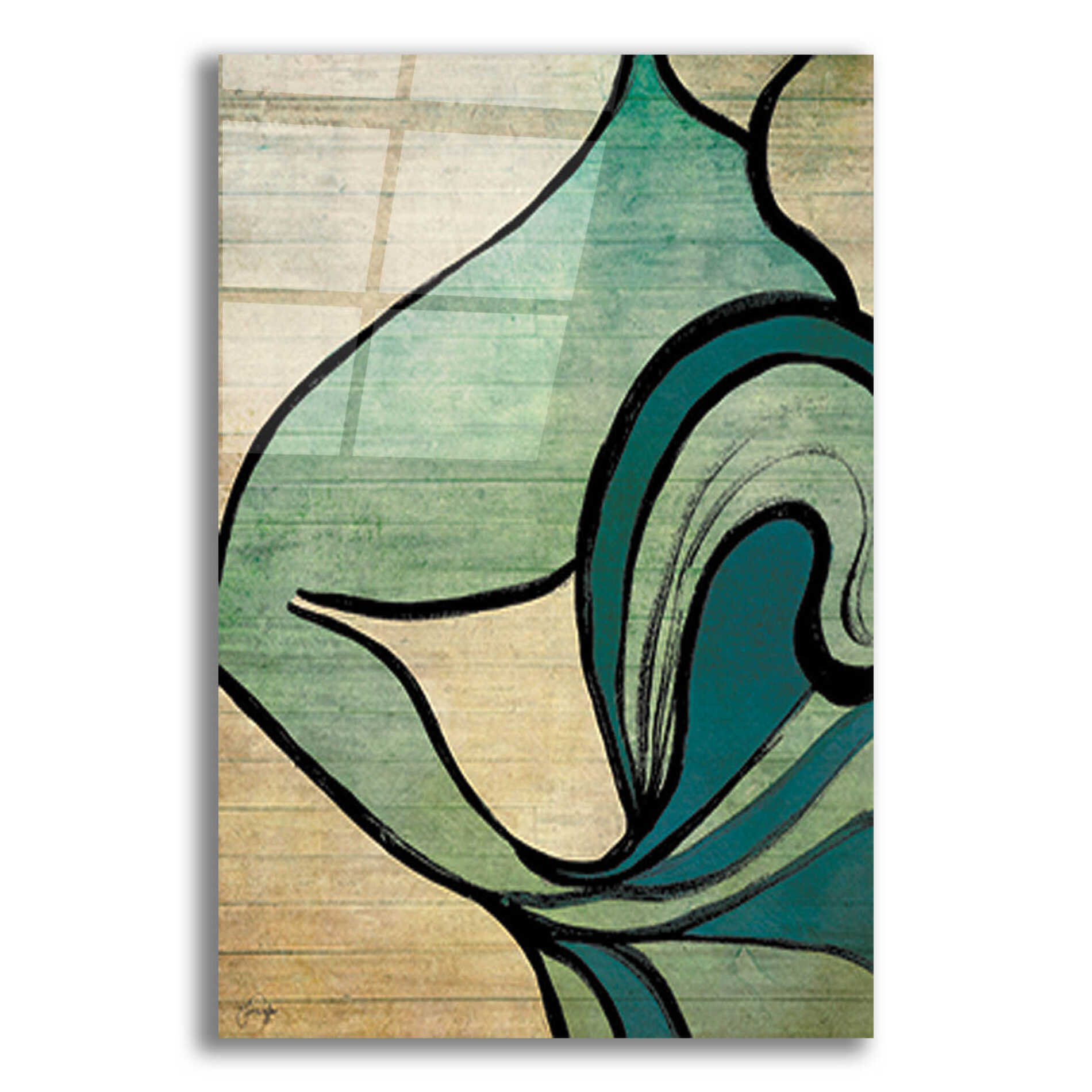 Epic Art 'Mysterious Movement' by Yass Naffas Designs, Acrylic Glass Wall Art,12x16