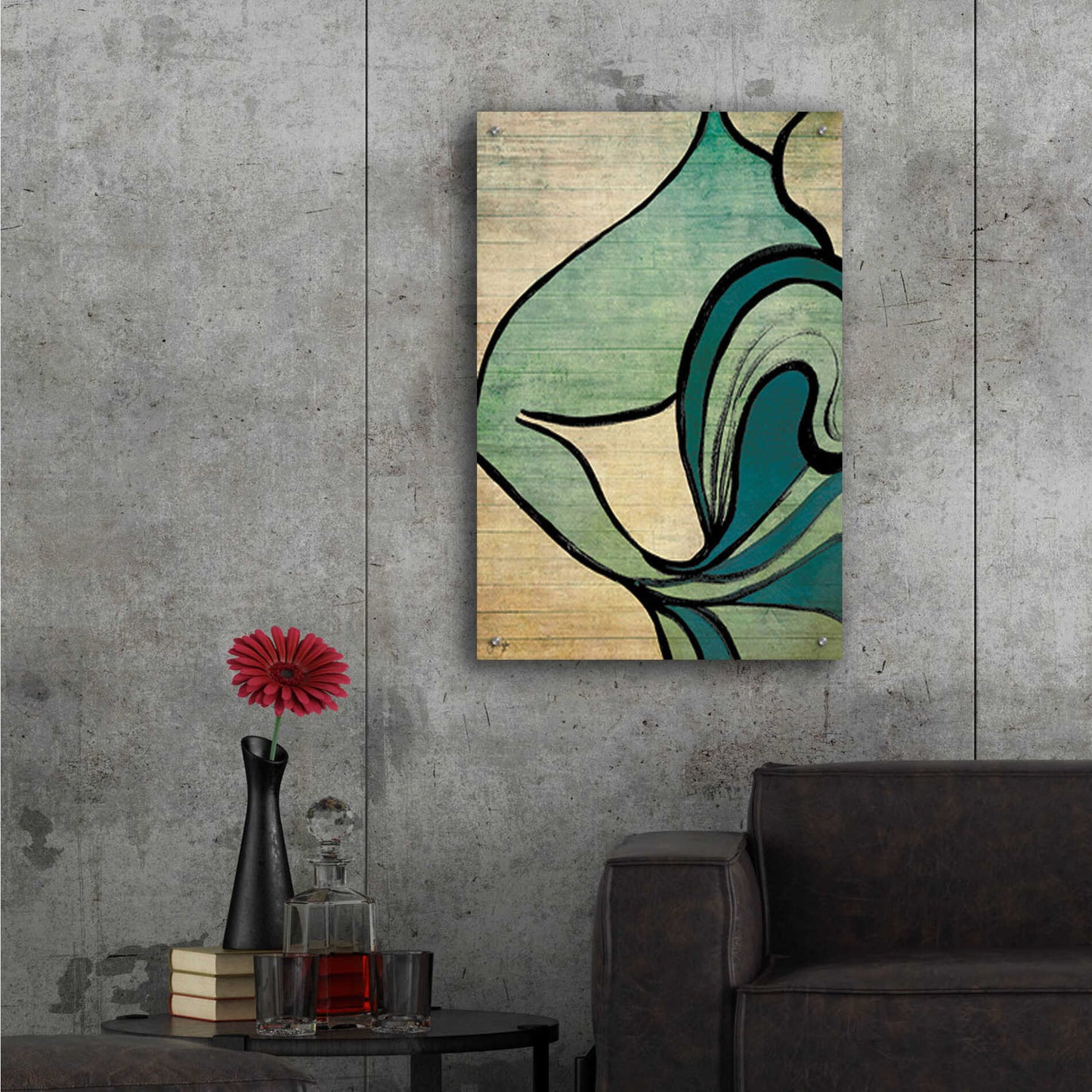 Epic Art 'Mysterious Movement' by Yass Naffas Designs, Acrylic Glass Wall Art,24x36