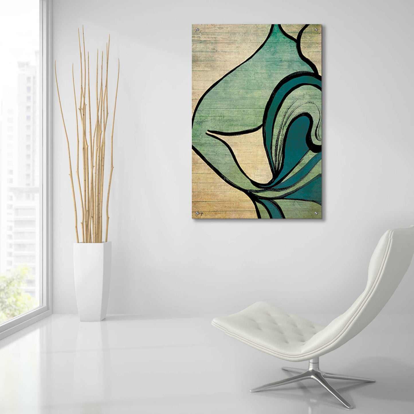 Epic Art 'Mysterious Movement' by Yass Naffas Designs, Acrylic Glass Wall Art,24x36