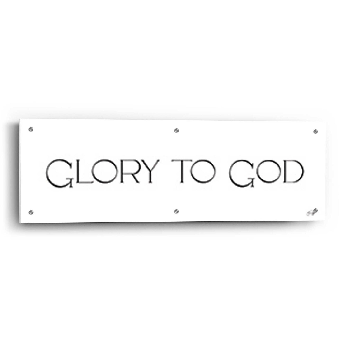 Epic Art 'Glory to God' by Yass Naffas Designs, Acrylic Glass Wall Art,36x12