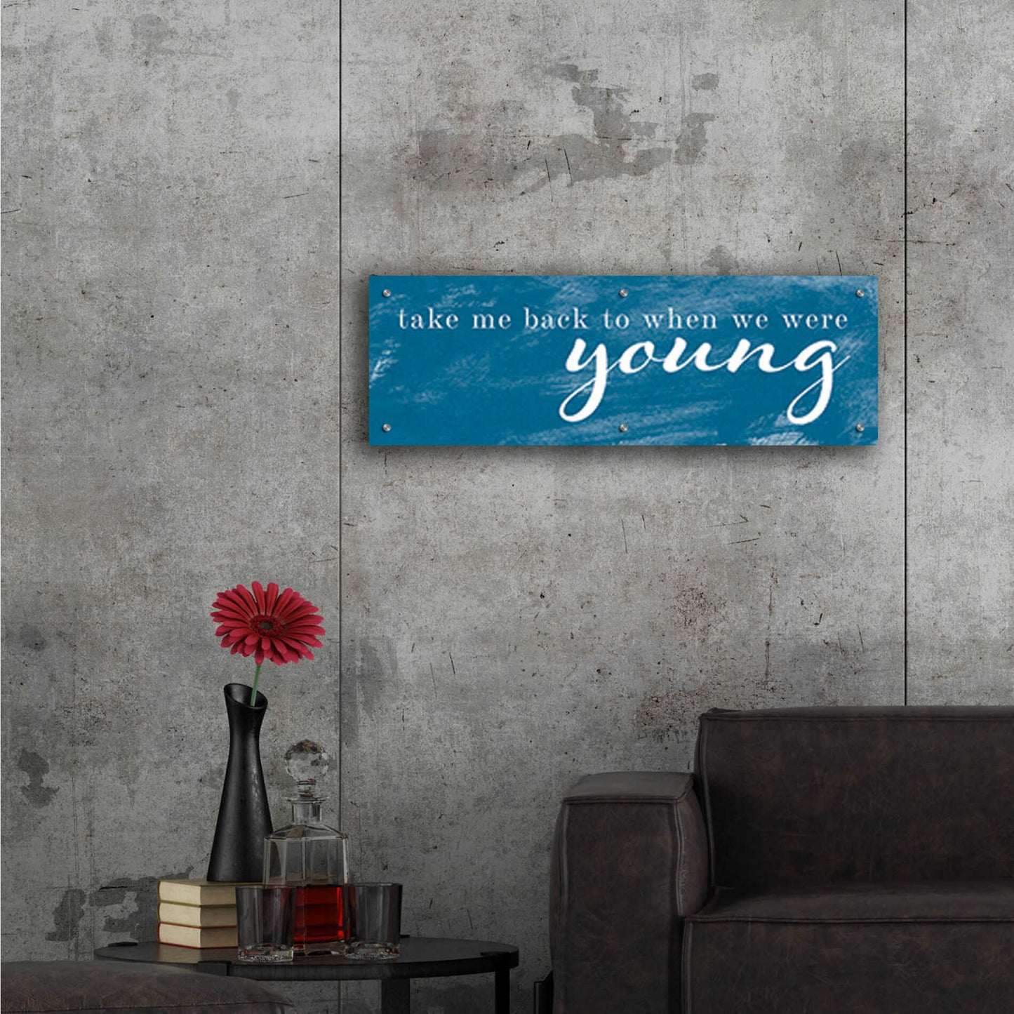 Epic Art 'When We Were Young' by Yass Naffas Designs, Acrylic Glass Wall Art,36x12