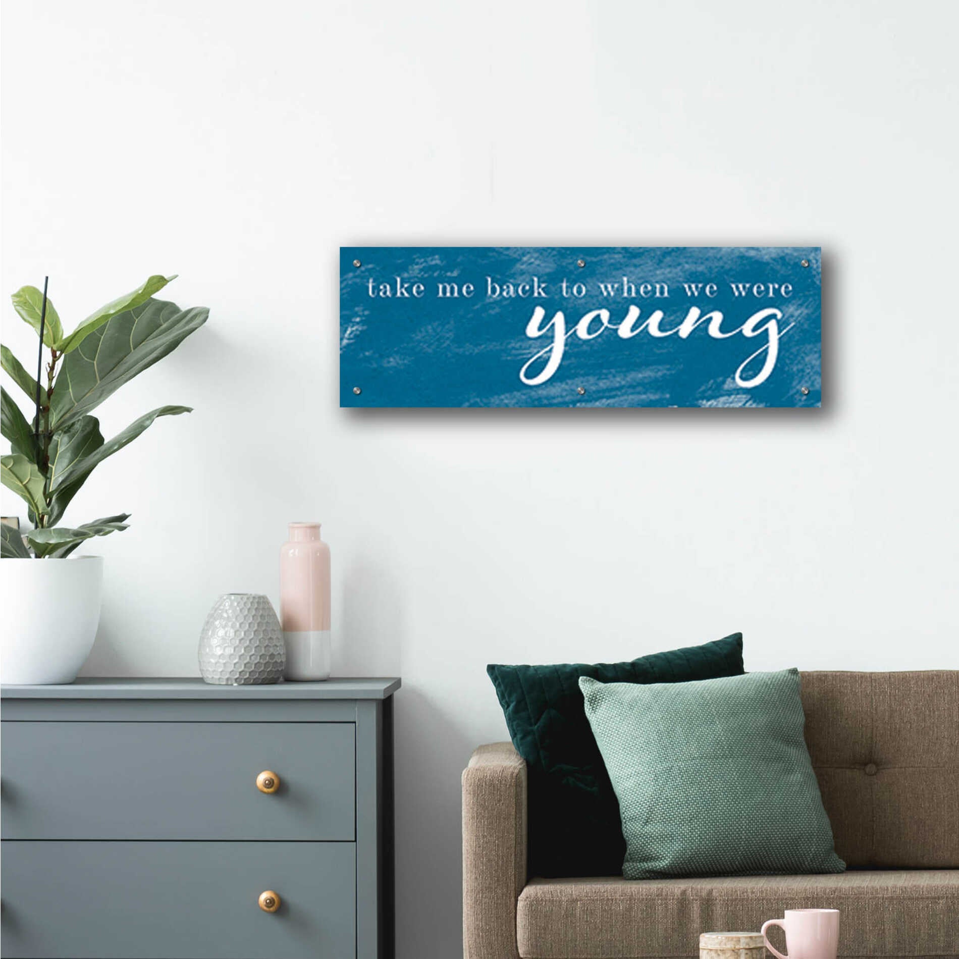 Epic Art 'When We Were Young' by Yass Naffas Designs, Acrylic Glass Wall Art,36x12