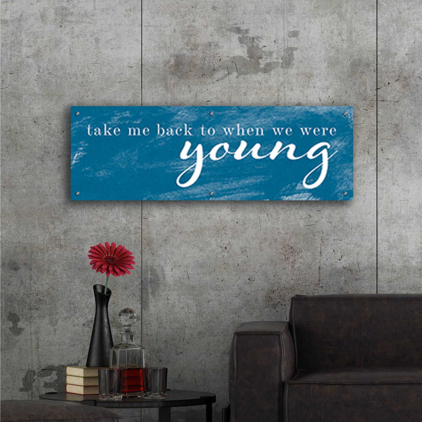 Epic Art 'When We Were Young' by Yass Naffas Designs, Acrylic Glass Wall Art,48x16