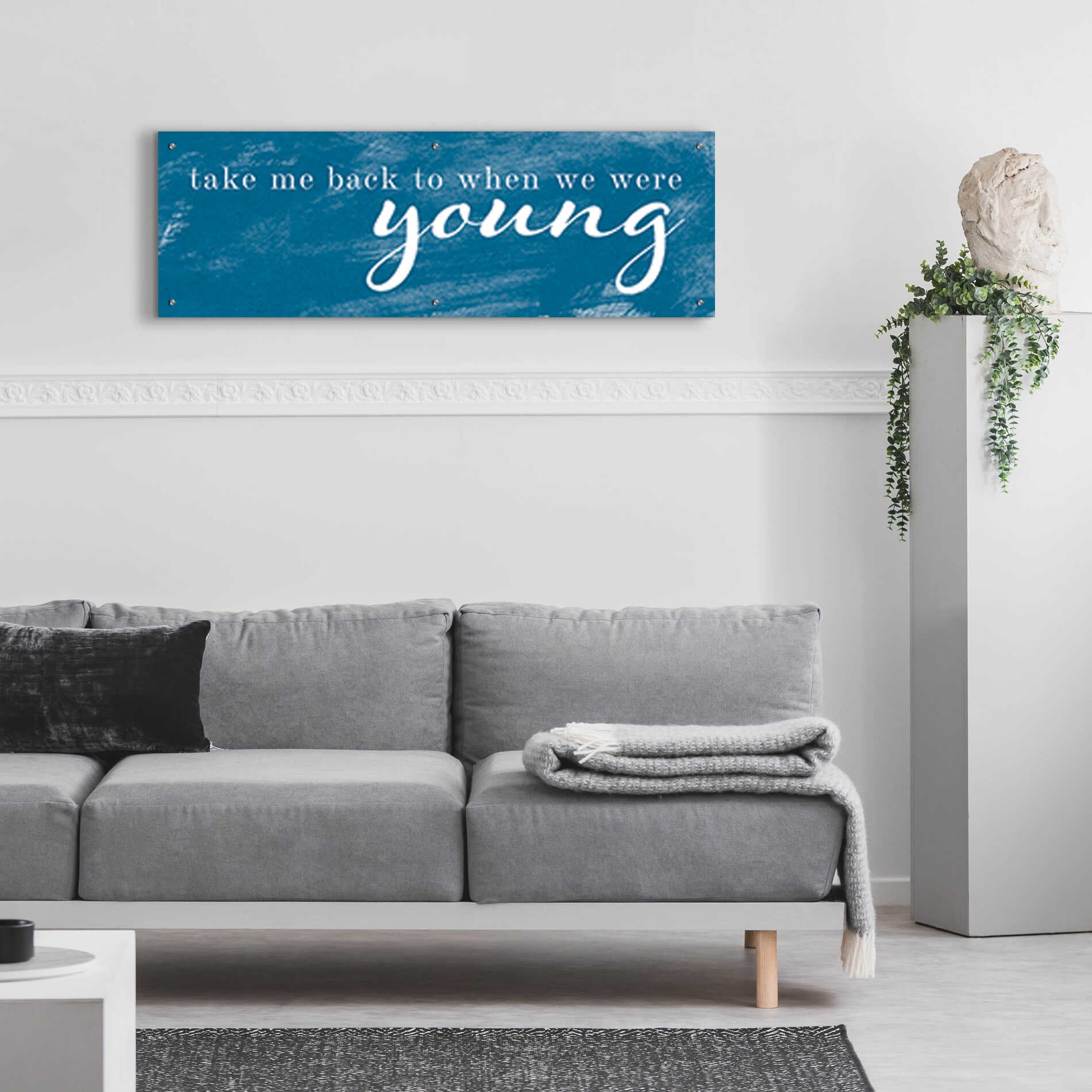 Epic Art 'When We Were Young' by Yass Naffas Designs, Acrylic Glass Wall Art,48x16